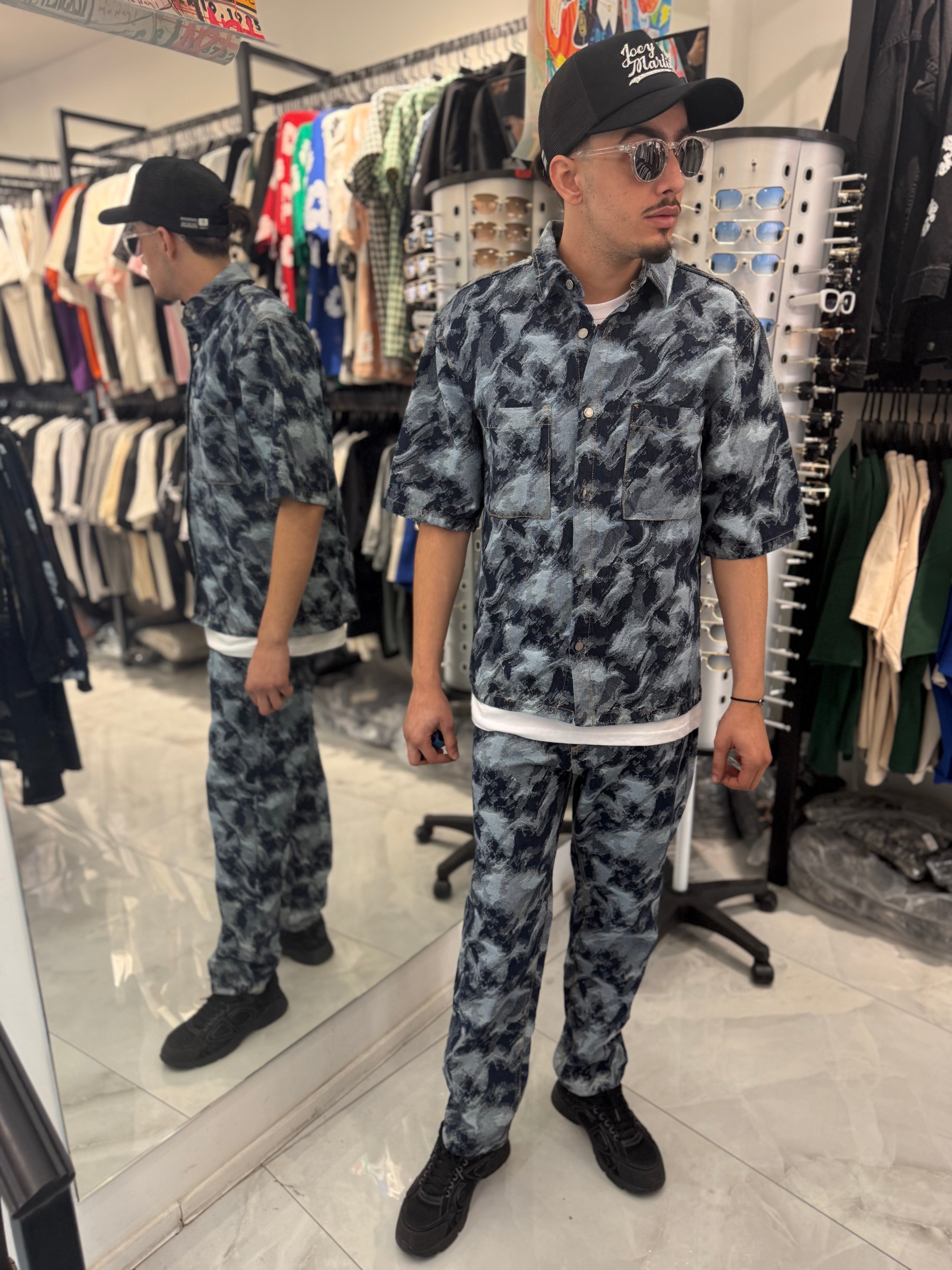 Ensemble Chiné Été Bleu