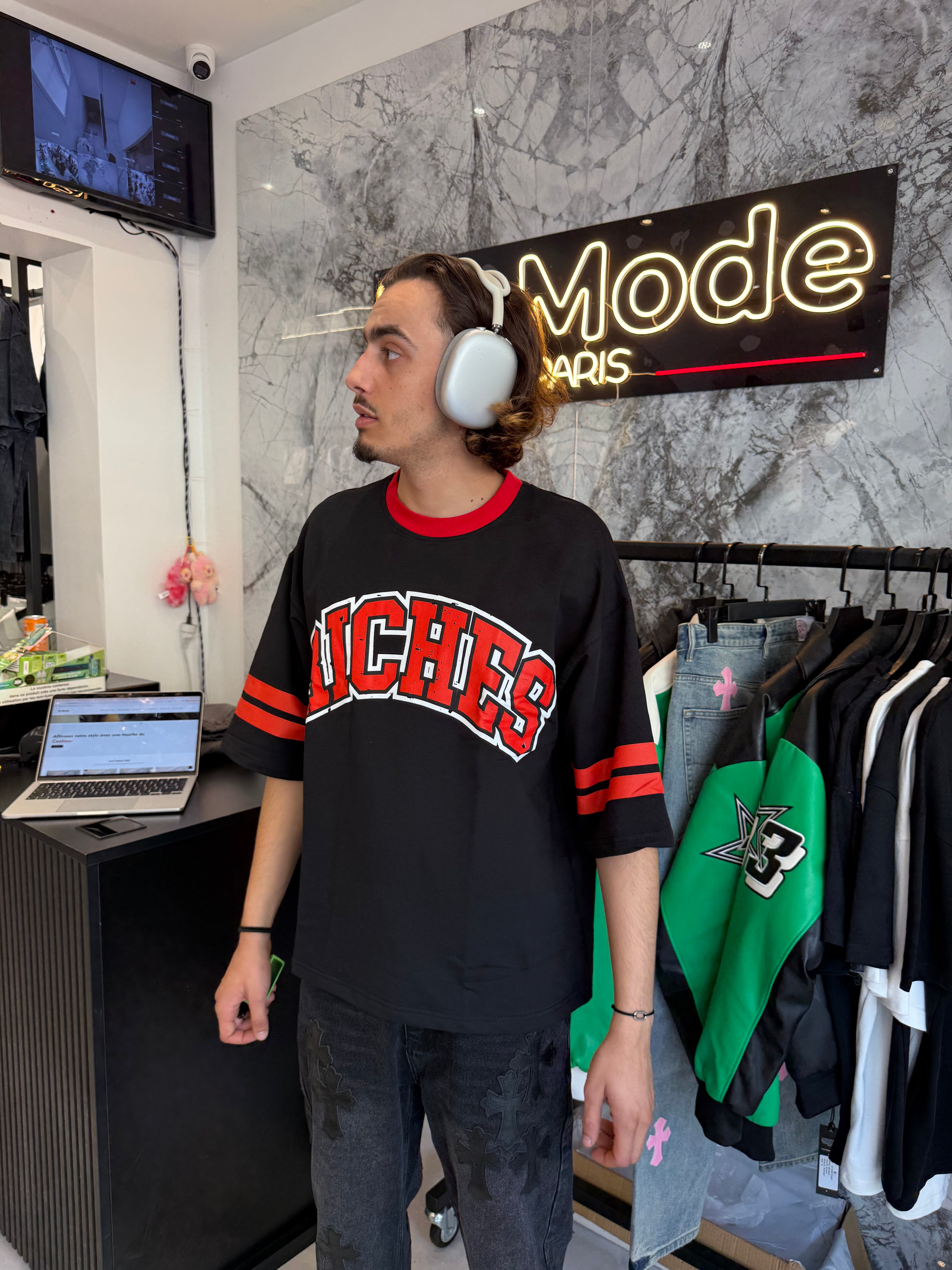 T Shirt Riches Boys Band Rouge