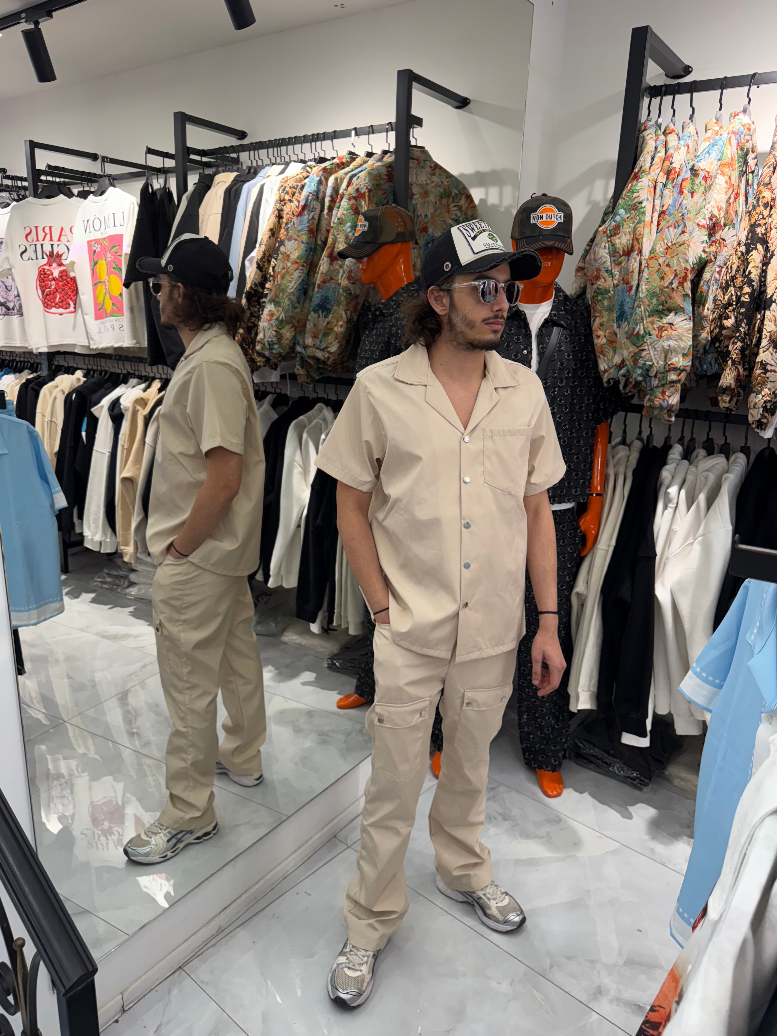 Ensemble Cargo Beige