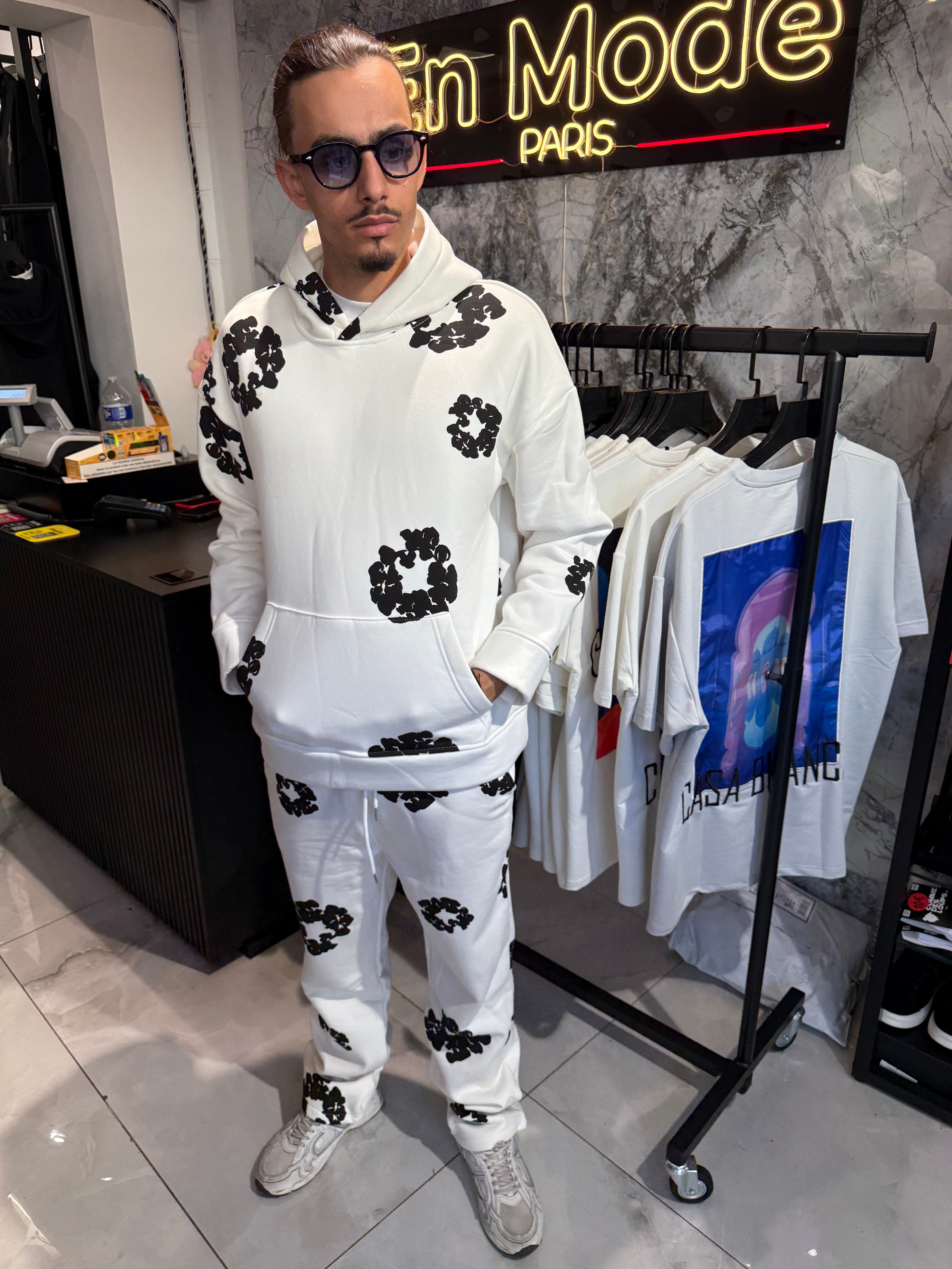 Ensemble Flower Tears blanc 2.0