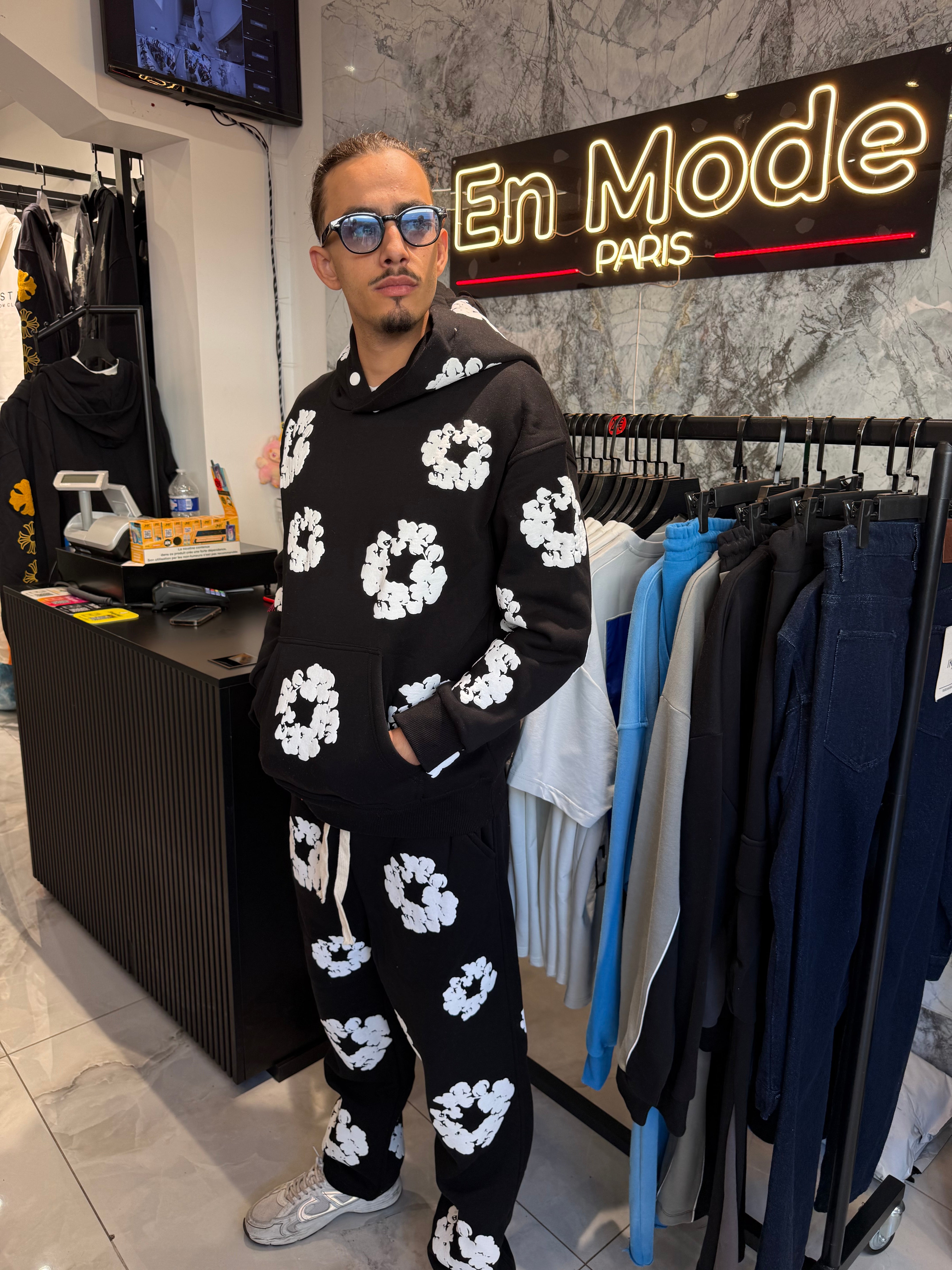 Ensemble Flower Tears Noir