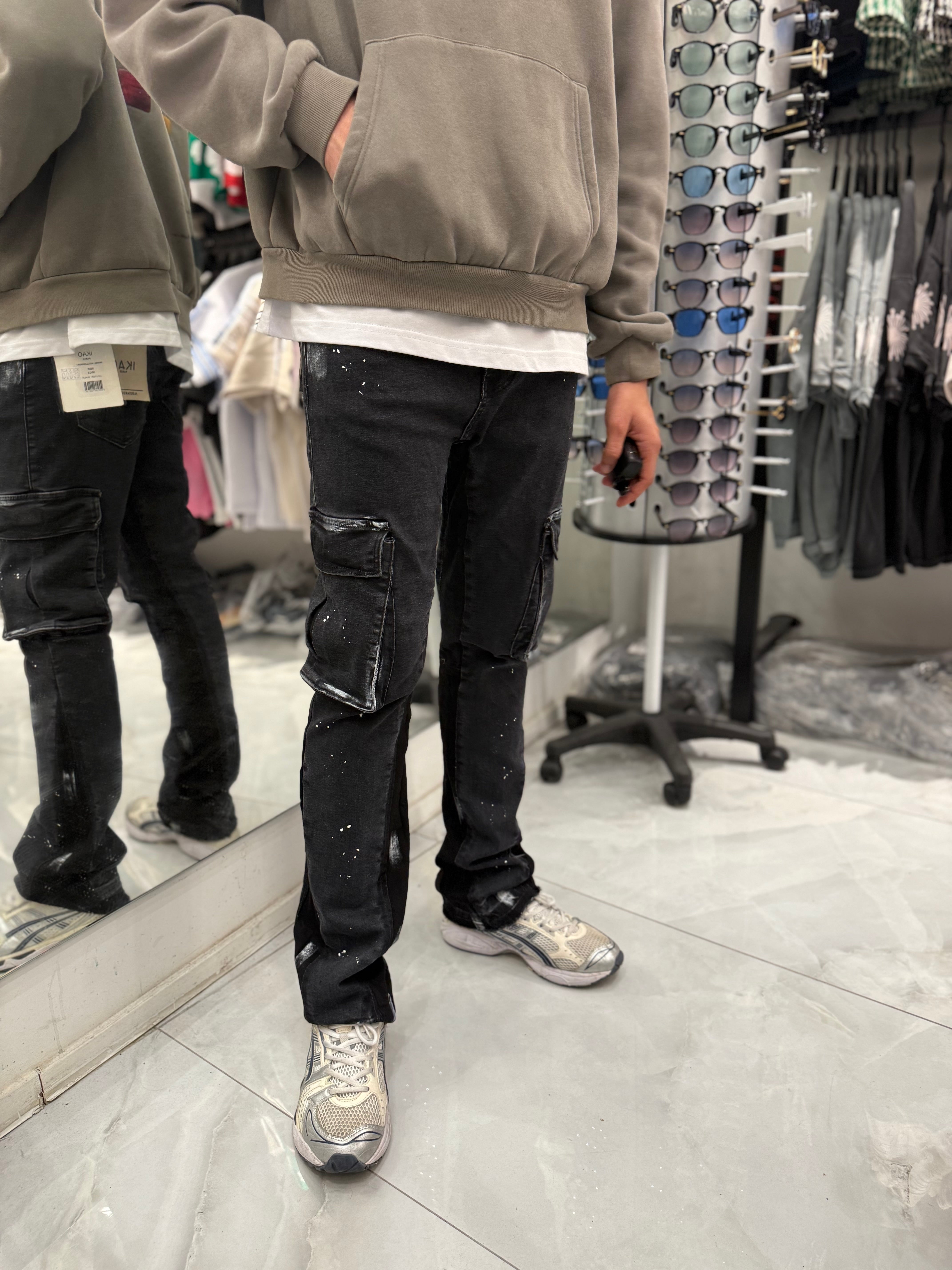 Jean Cargo Pocket Noir