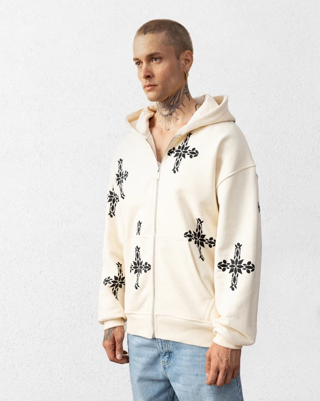Gilet Croix Beige