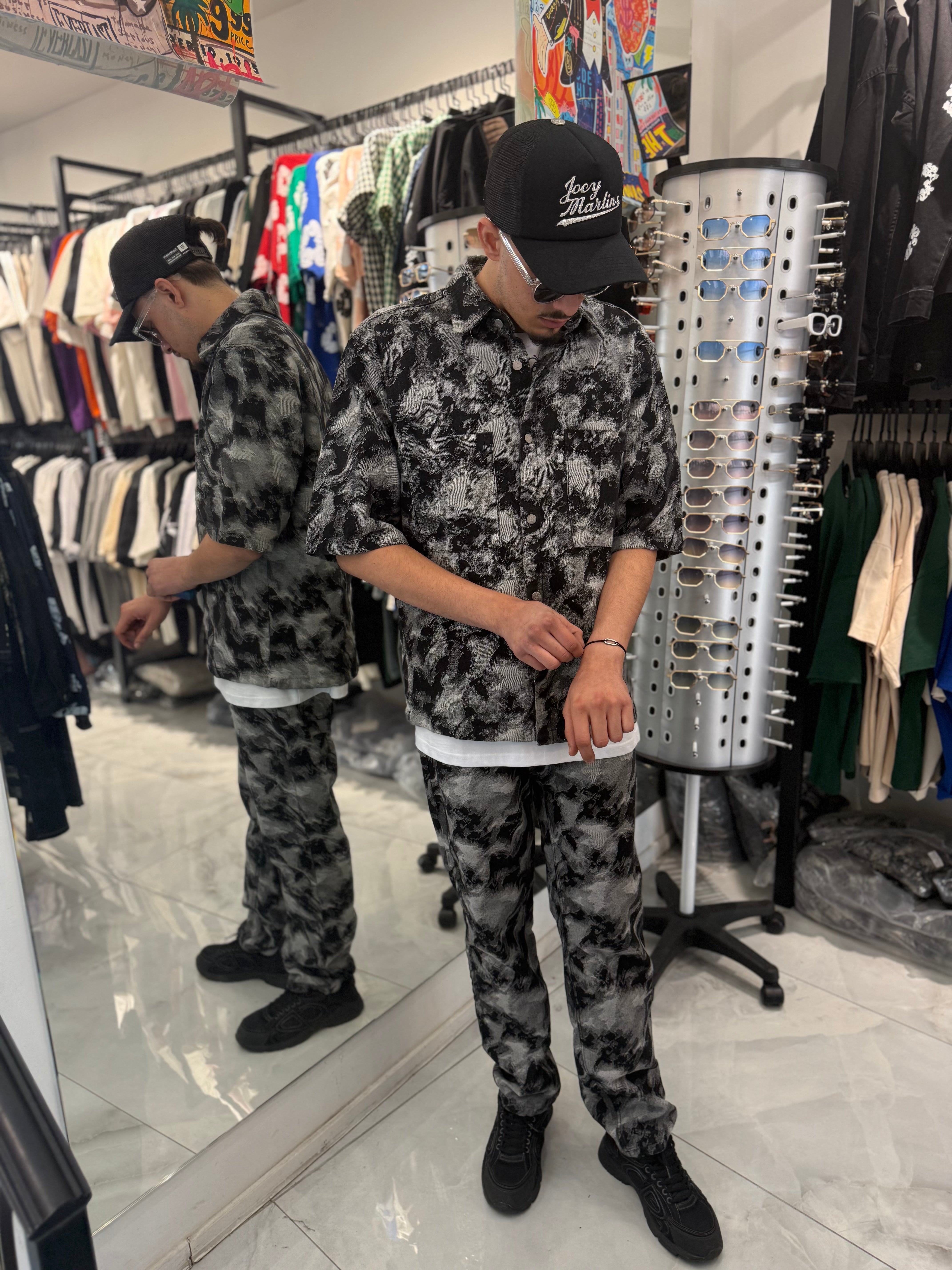 Ensemble Chiné Été Noir