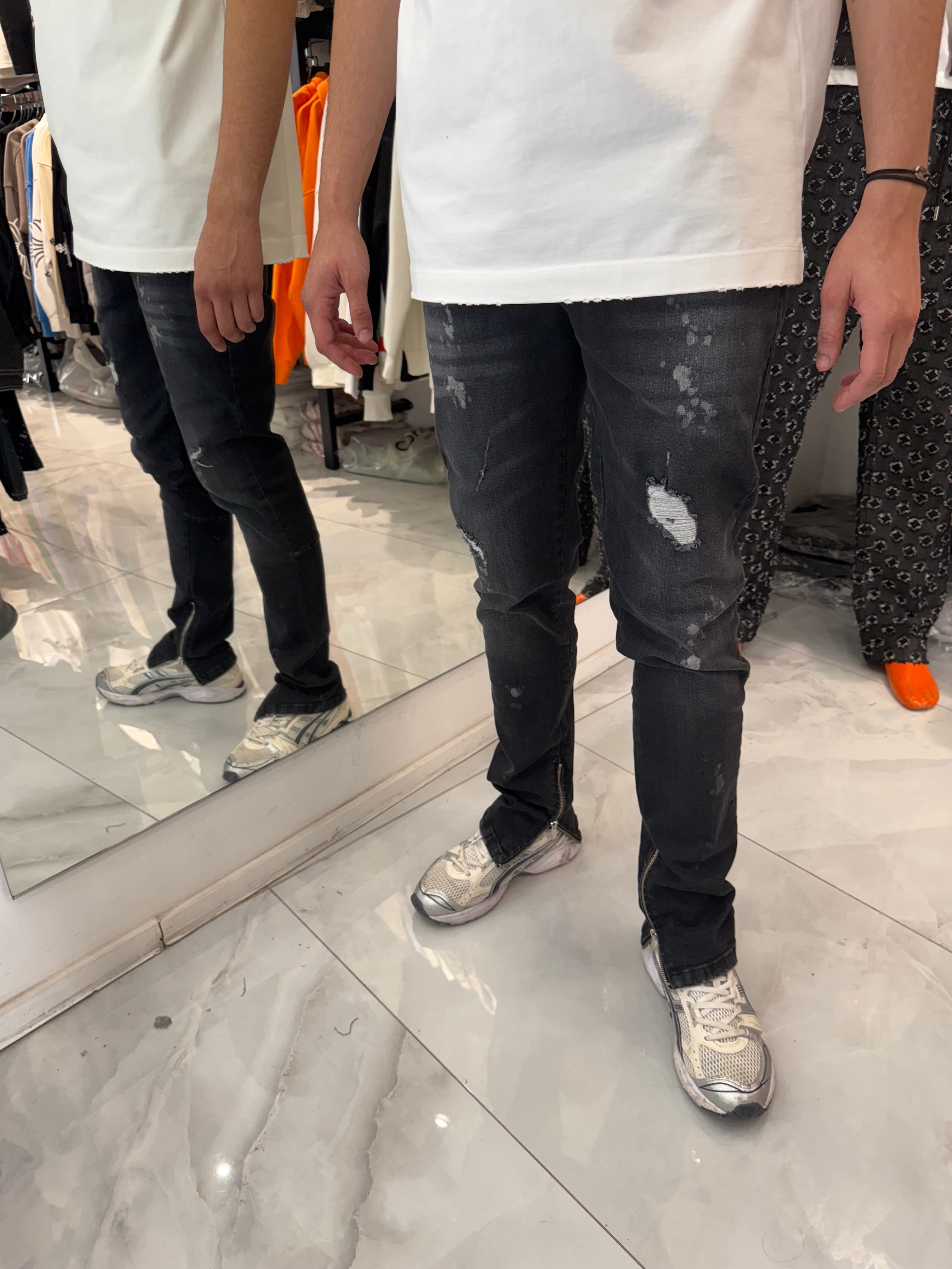 Jeans Troué Noir Easy