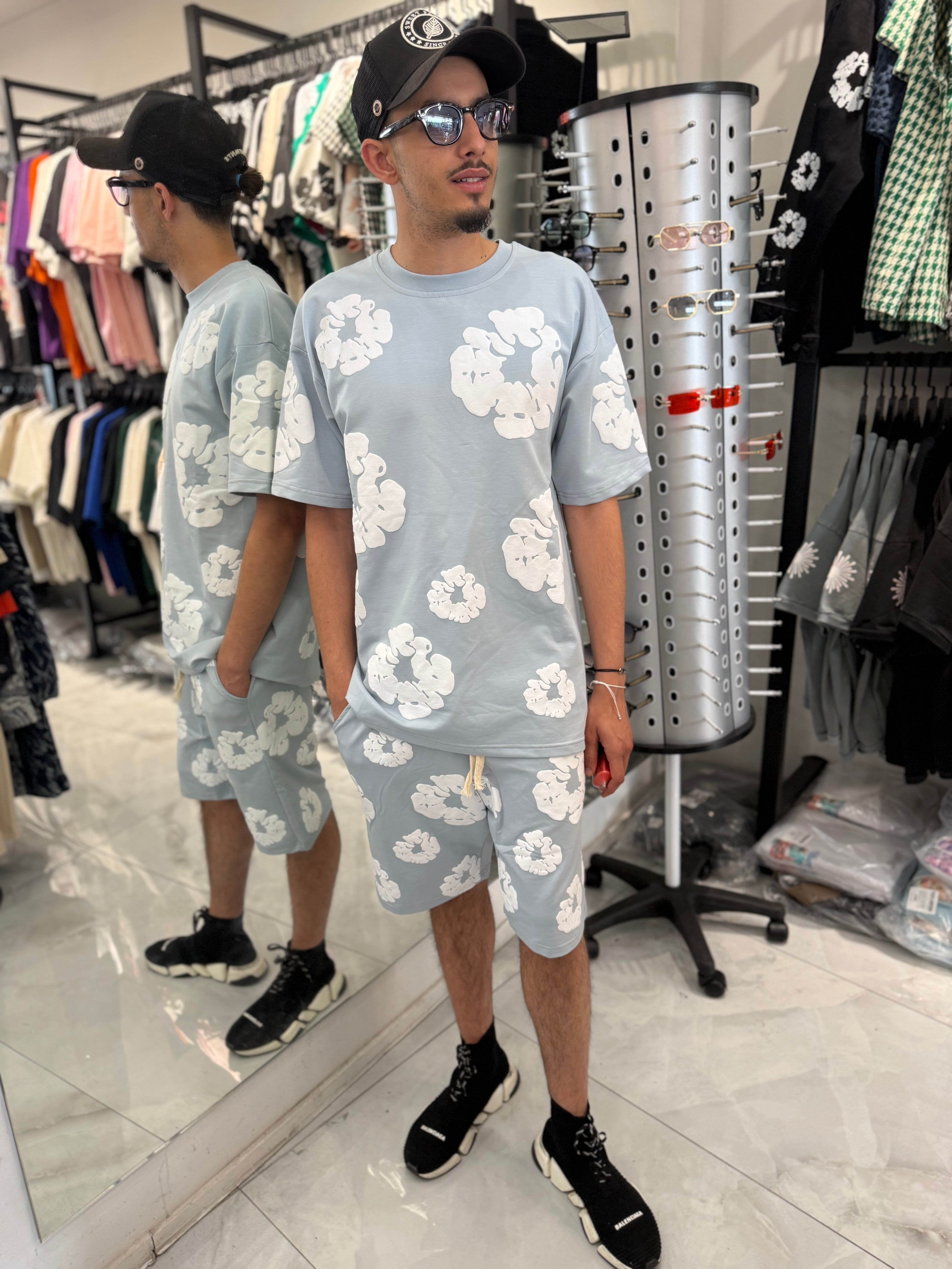 Ensemble Your Flower Gris Bleu