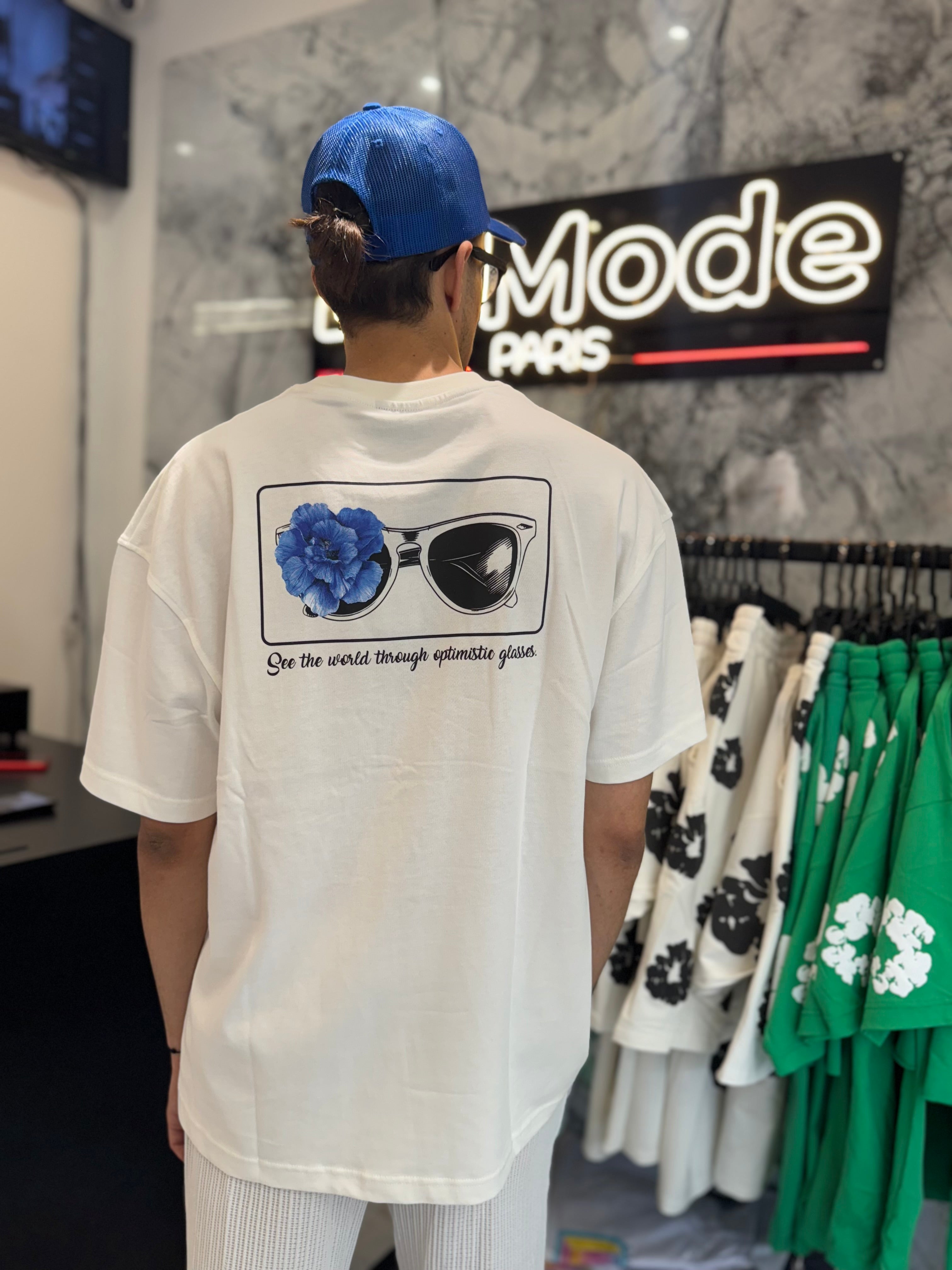 T shirt Flower Glasses