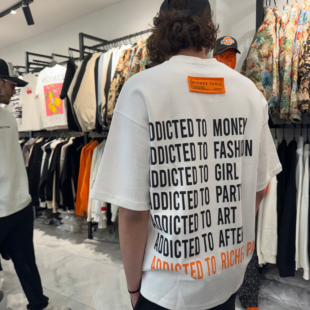 T shirt Addict White