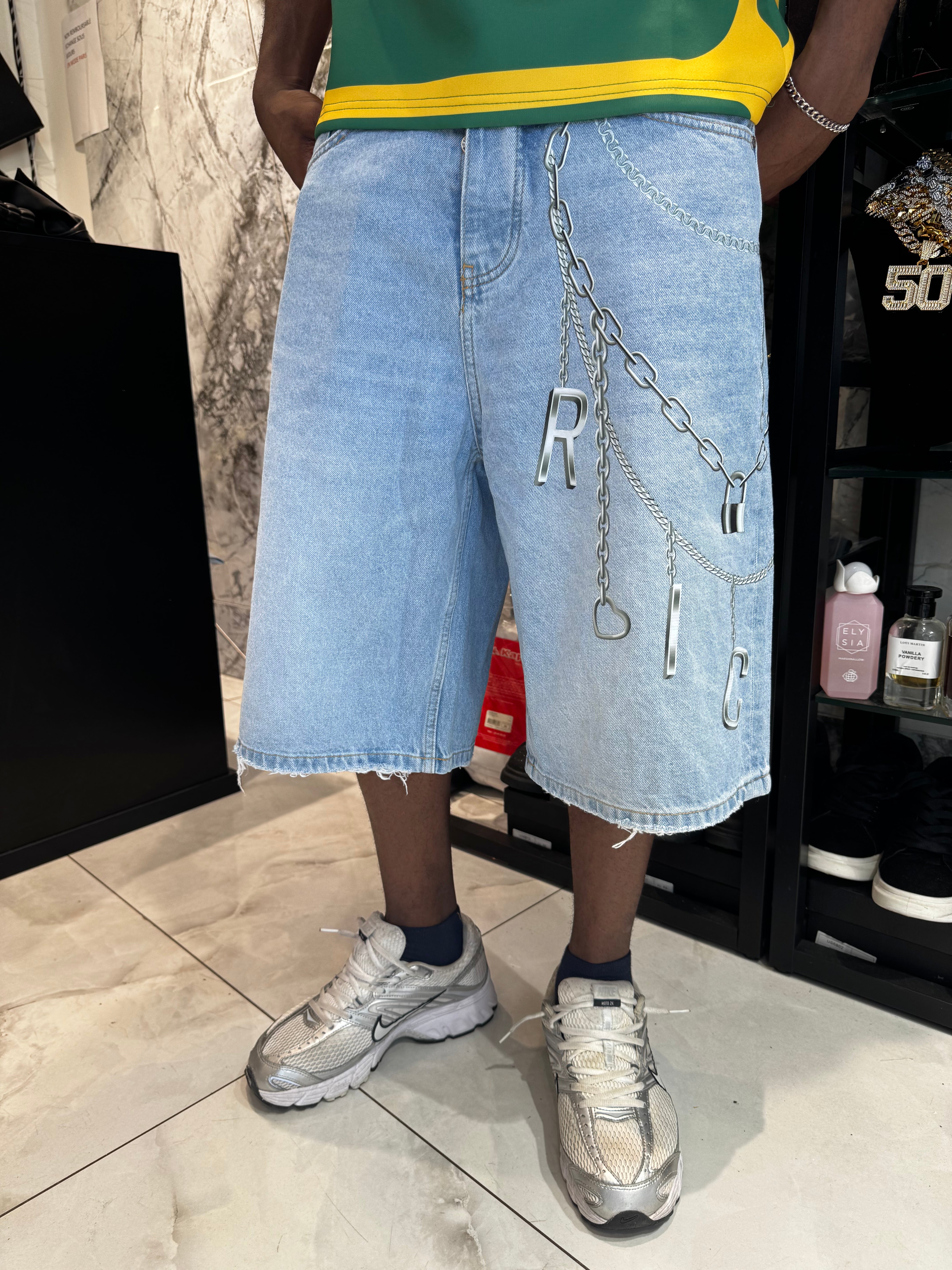 Short En Jean Riches Bleu