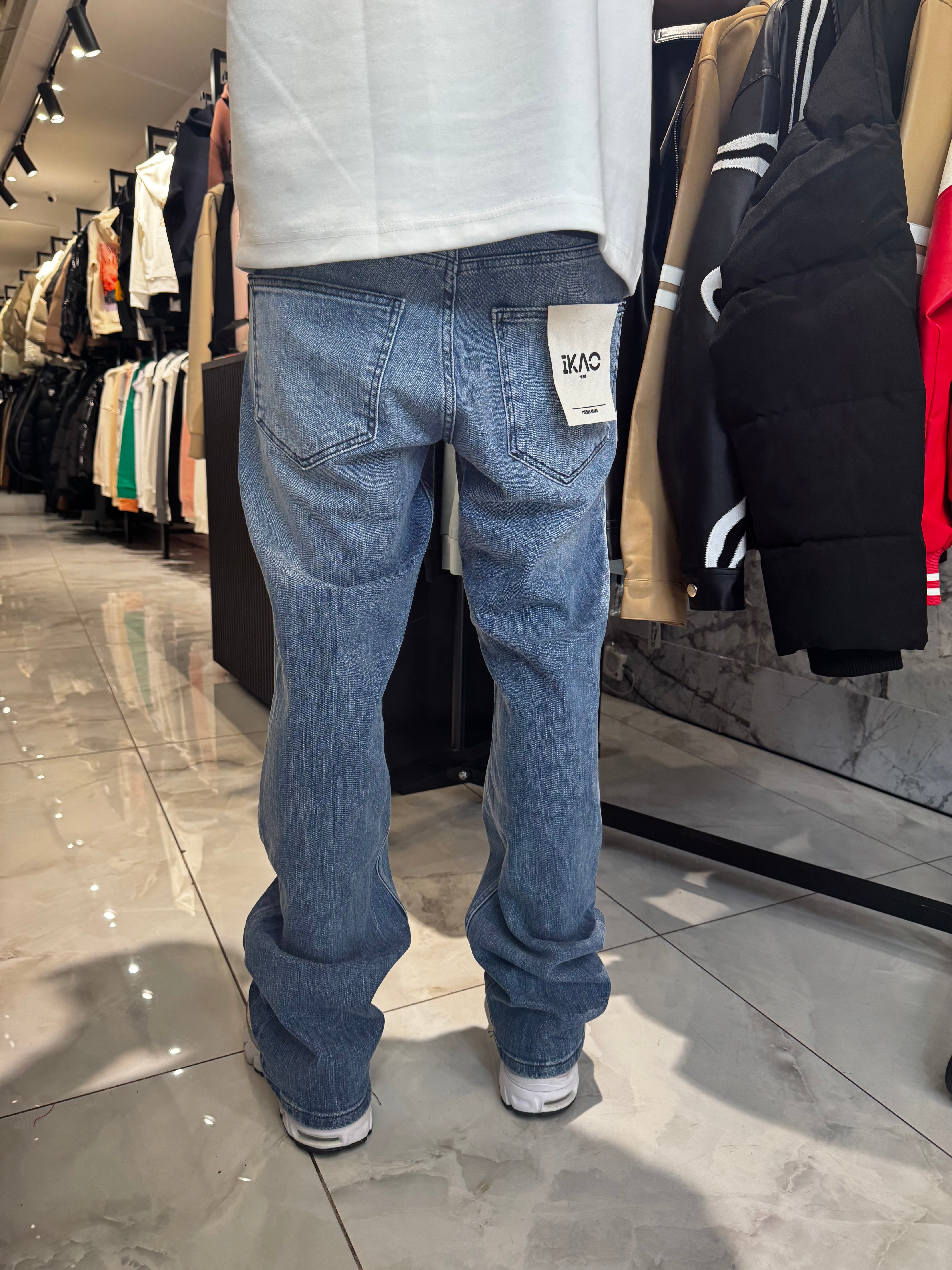 Jean Flare Bleu Efficace