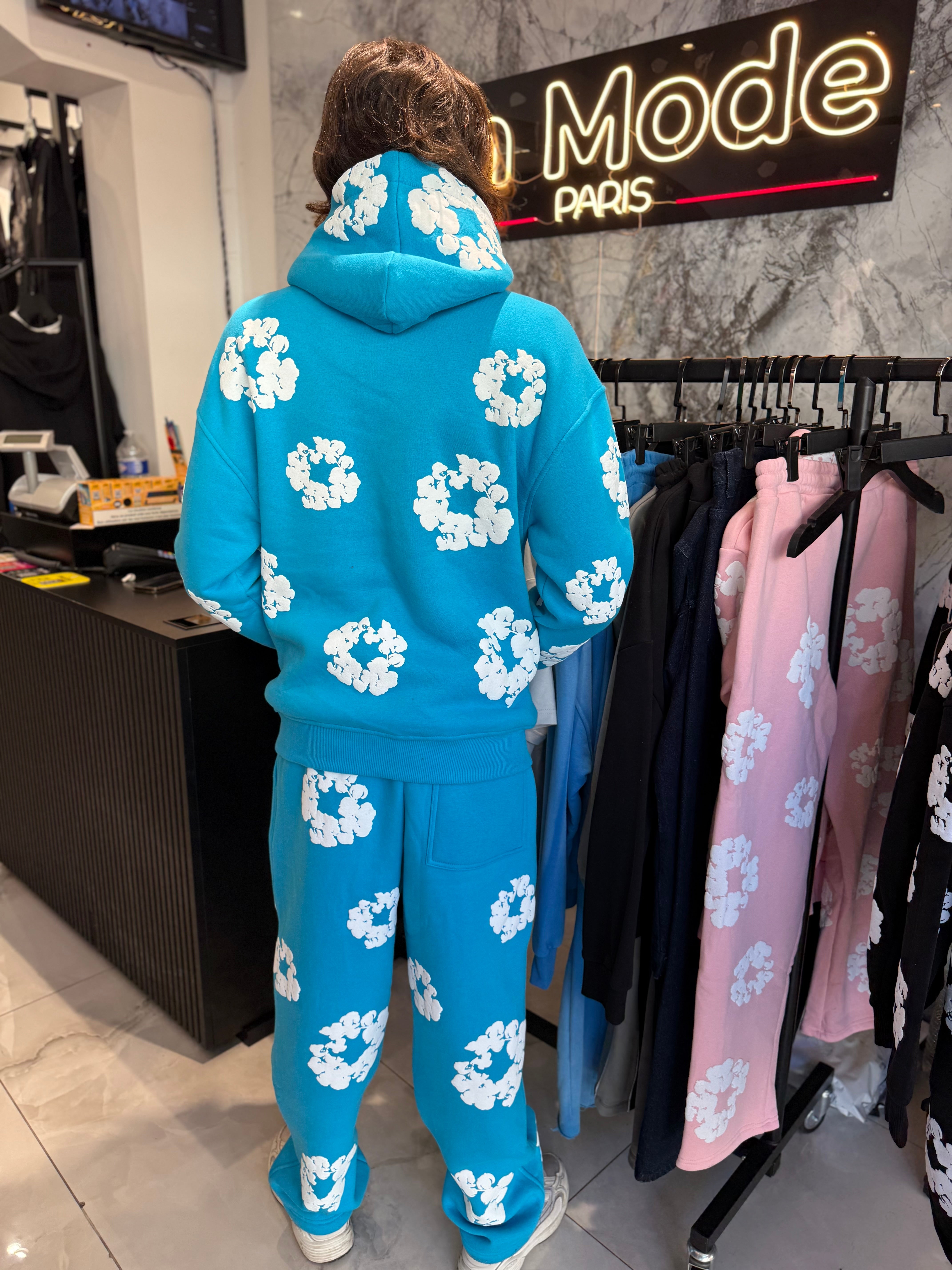 Ensemble Flower Tears Bleu