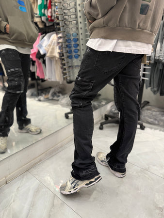 Jean Cargo Pocket Noir