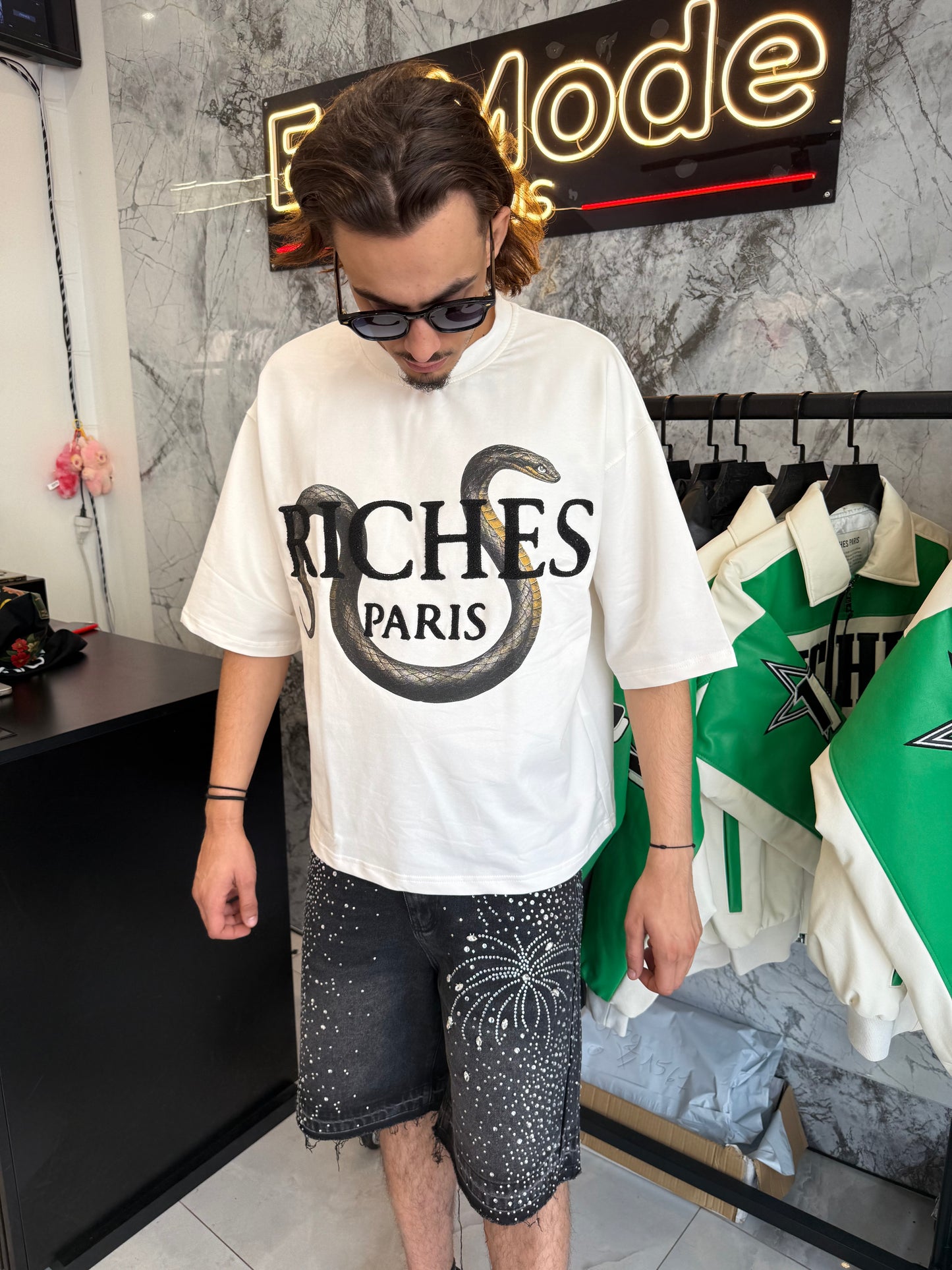 T Shirt Riches Snake Croped