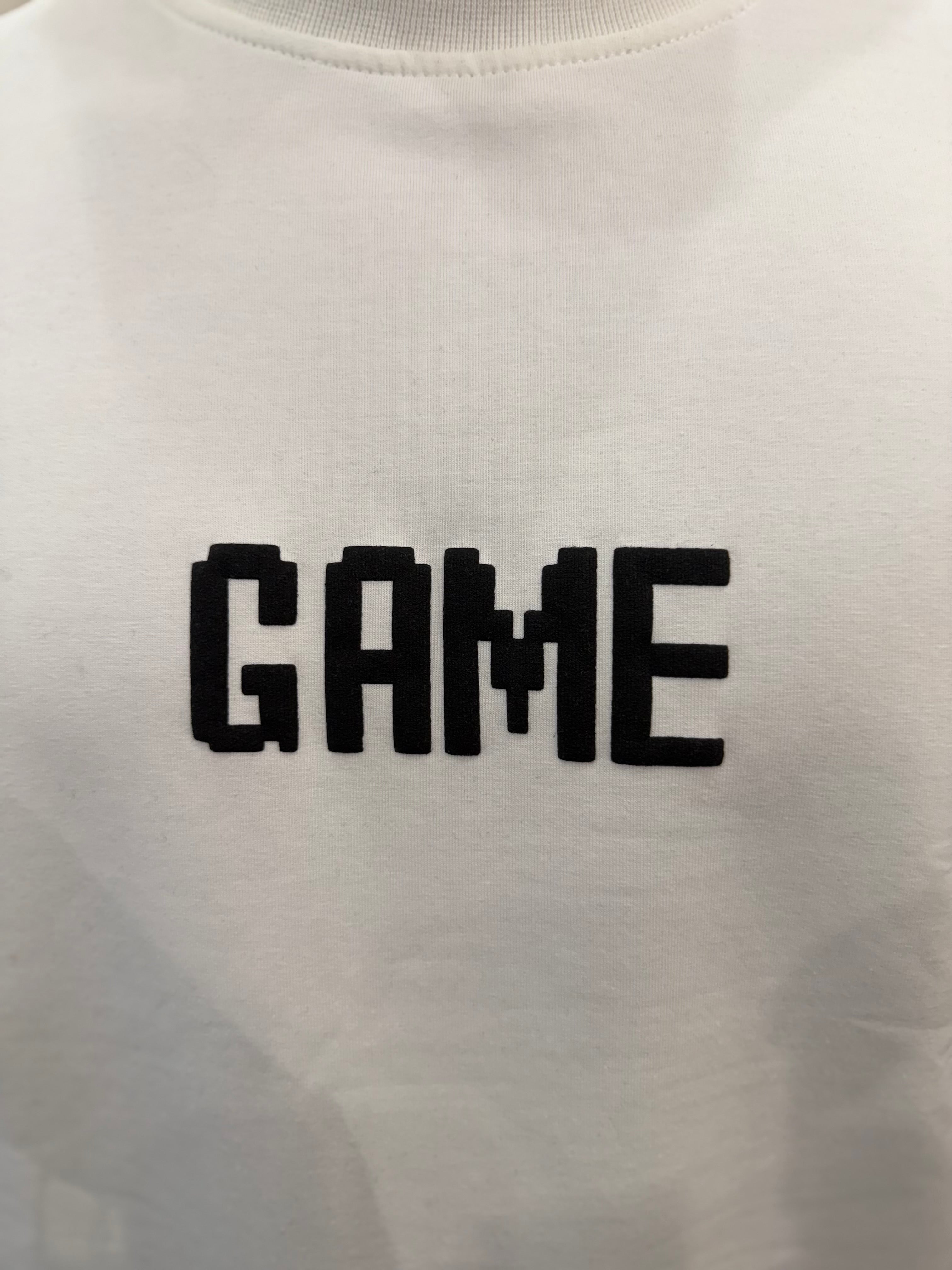 T shirt Game Over White