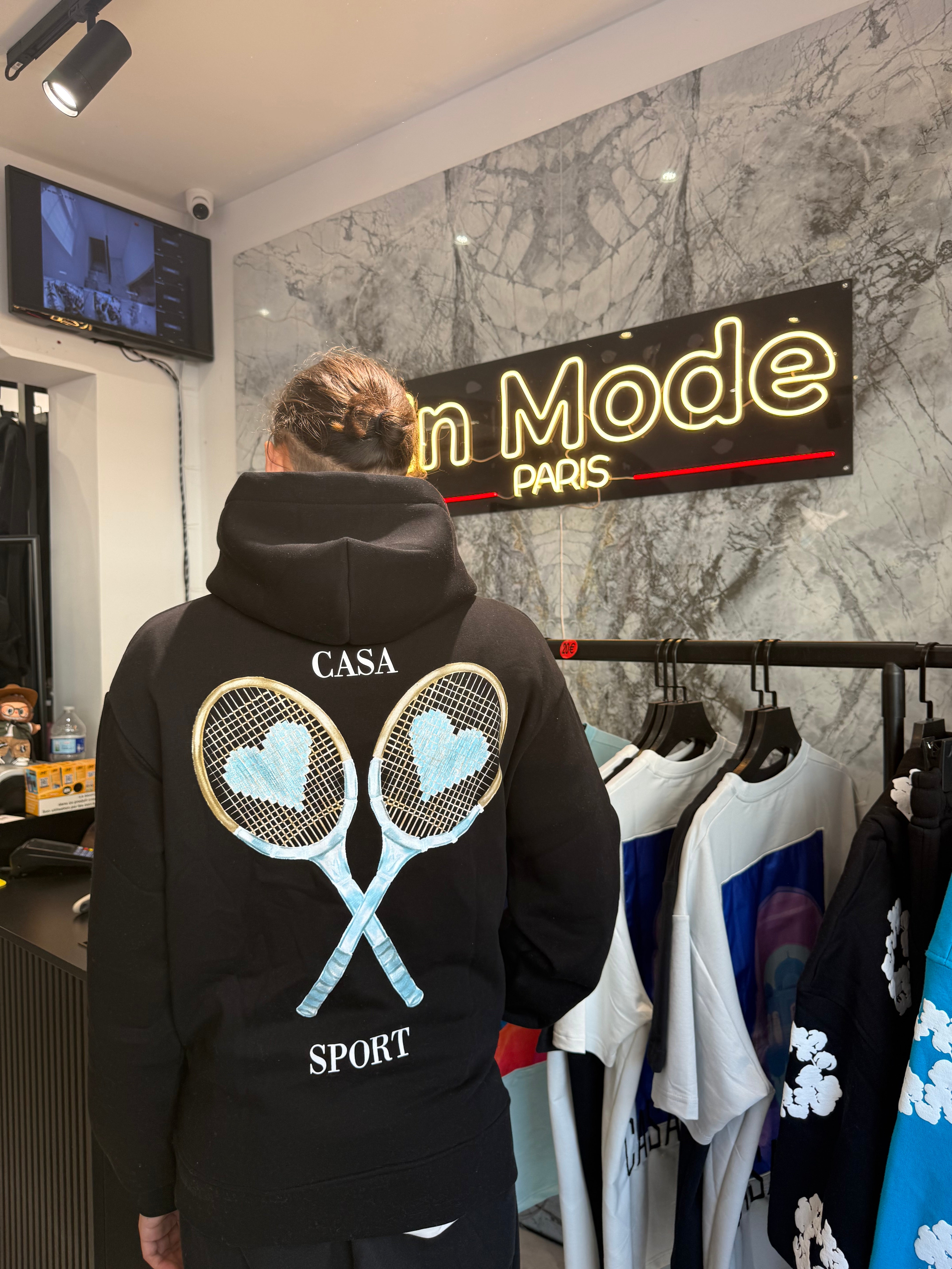 Sweat Casa Tennis Noir