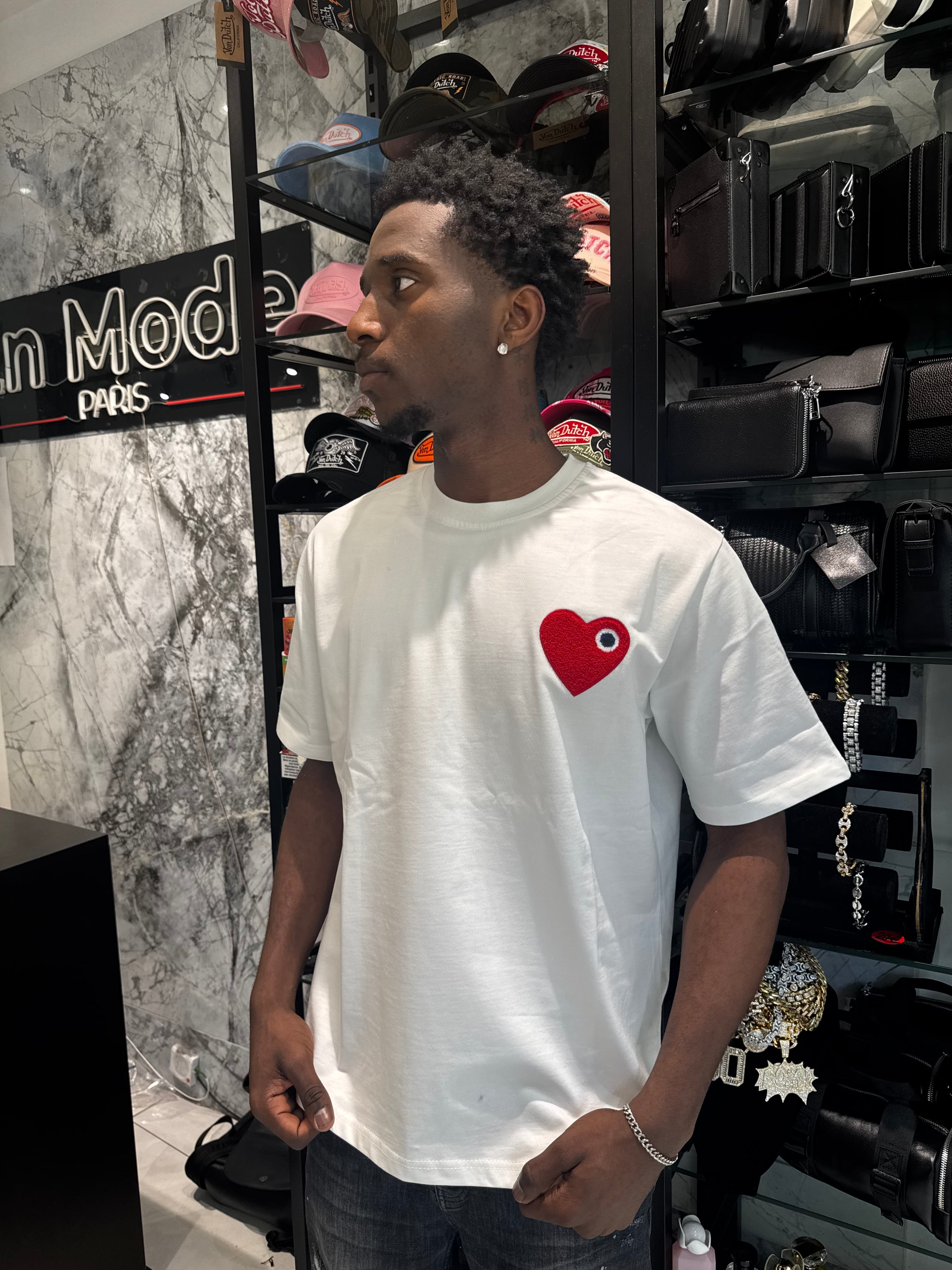 T-shirt Cœur Rouge
