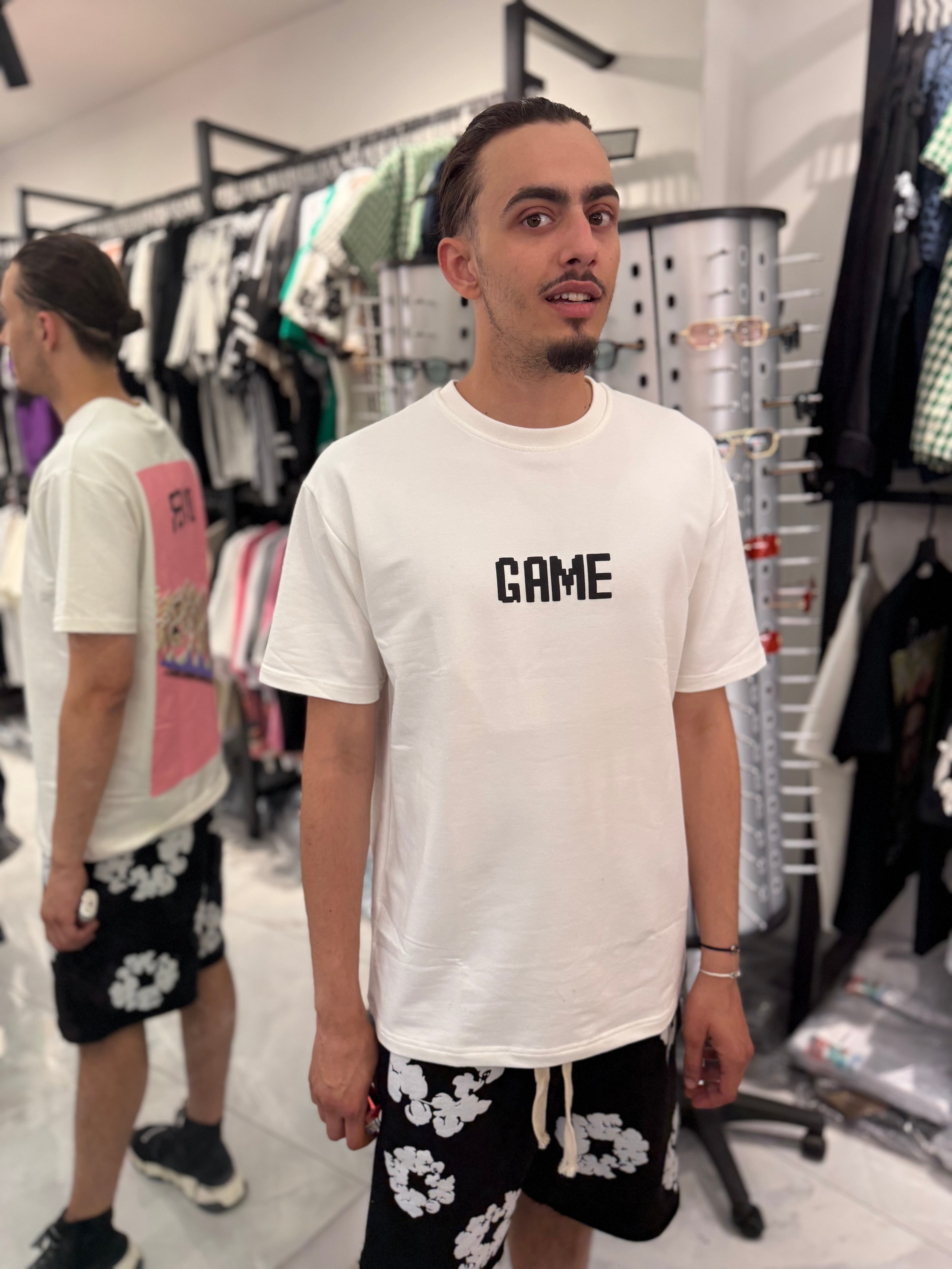 T shirt Game Over White