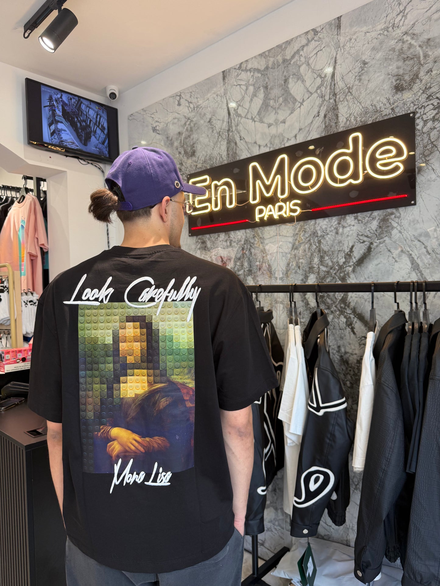 T shirt Mona Lisa Black