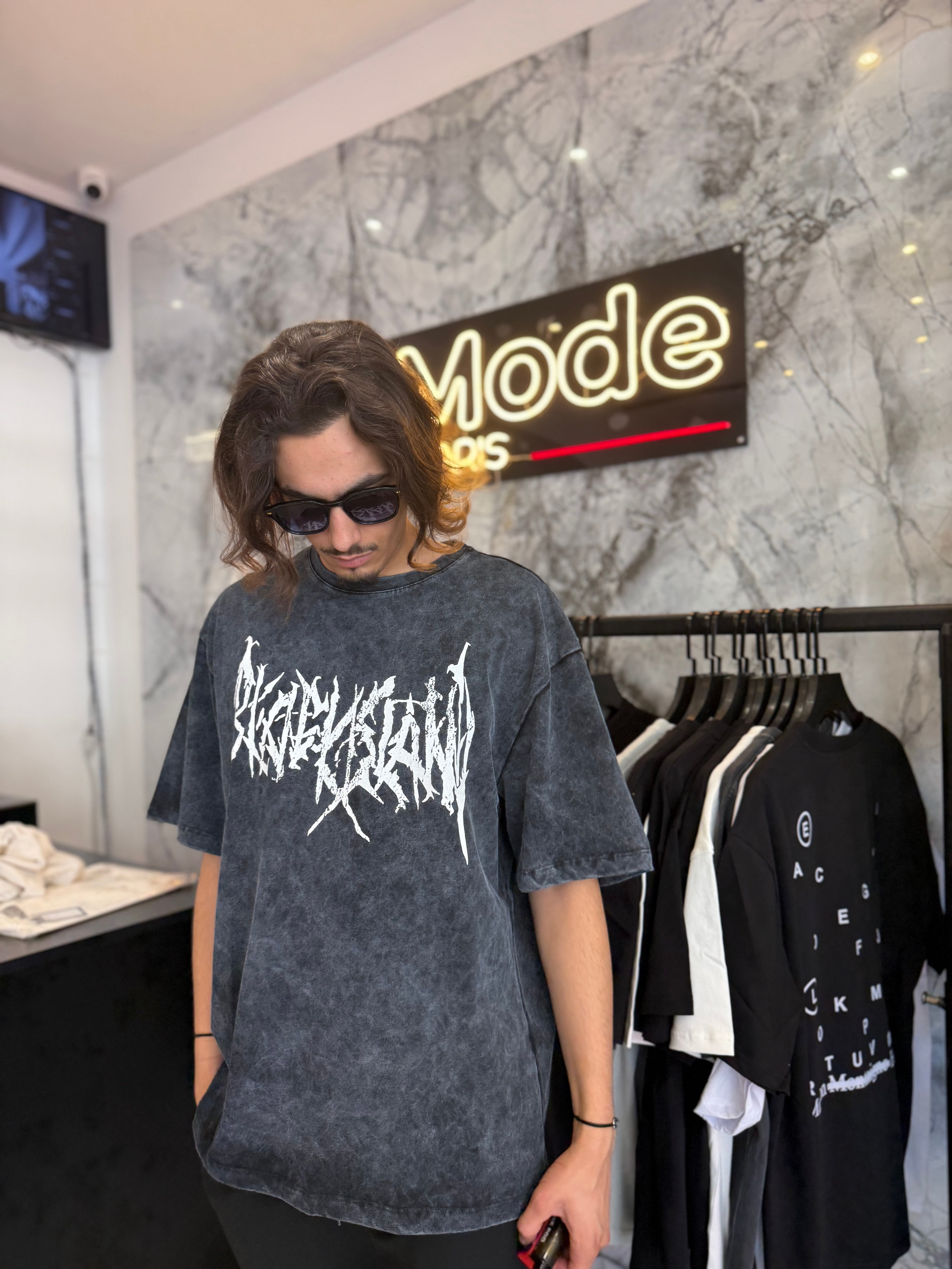 T shirt Rockstar délavé