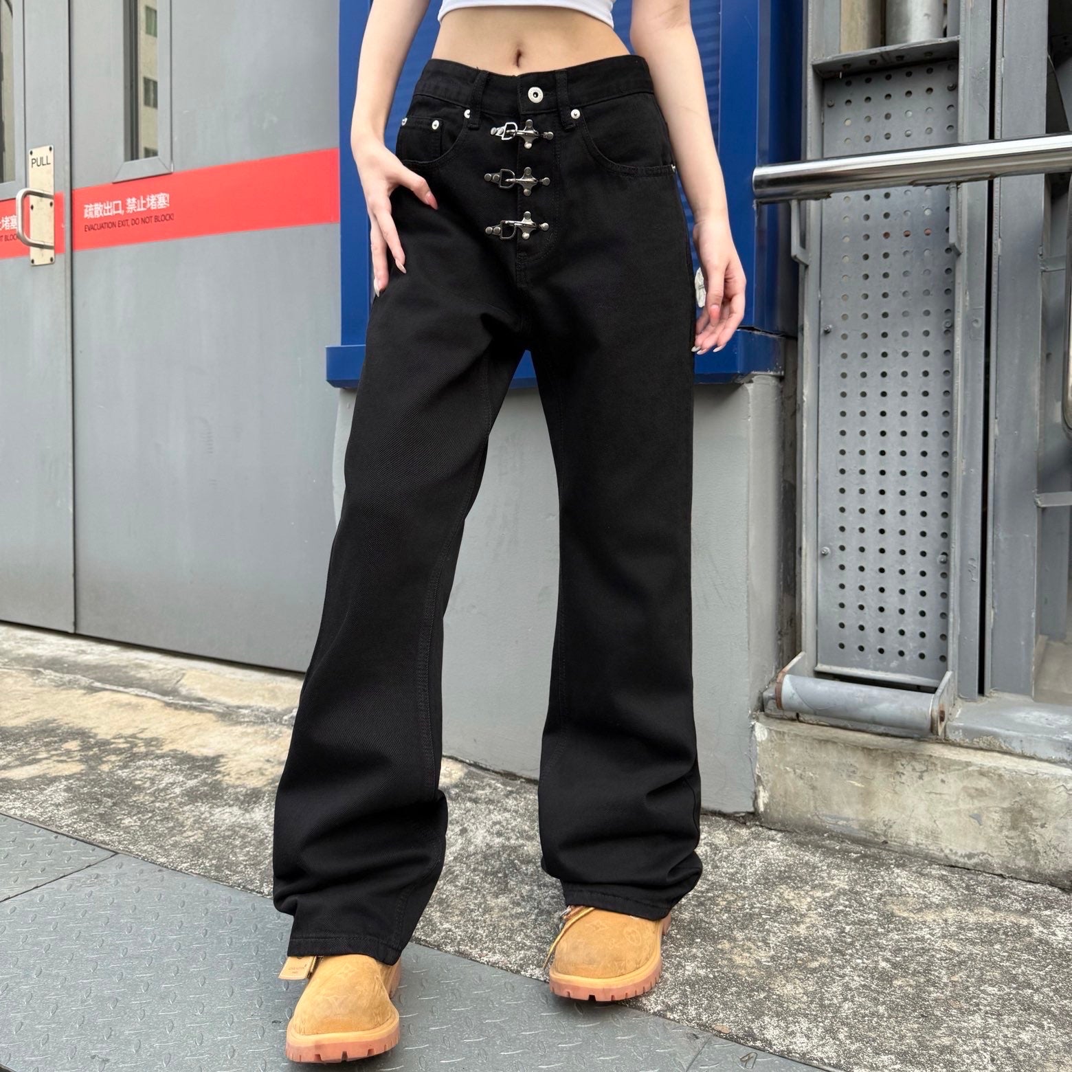 Jean baggy Noir Édition