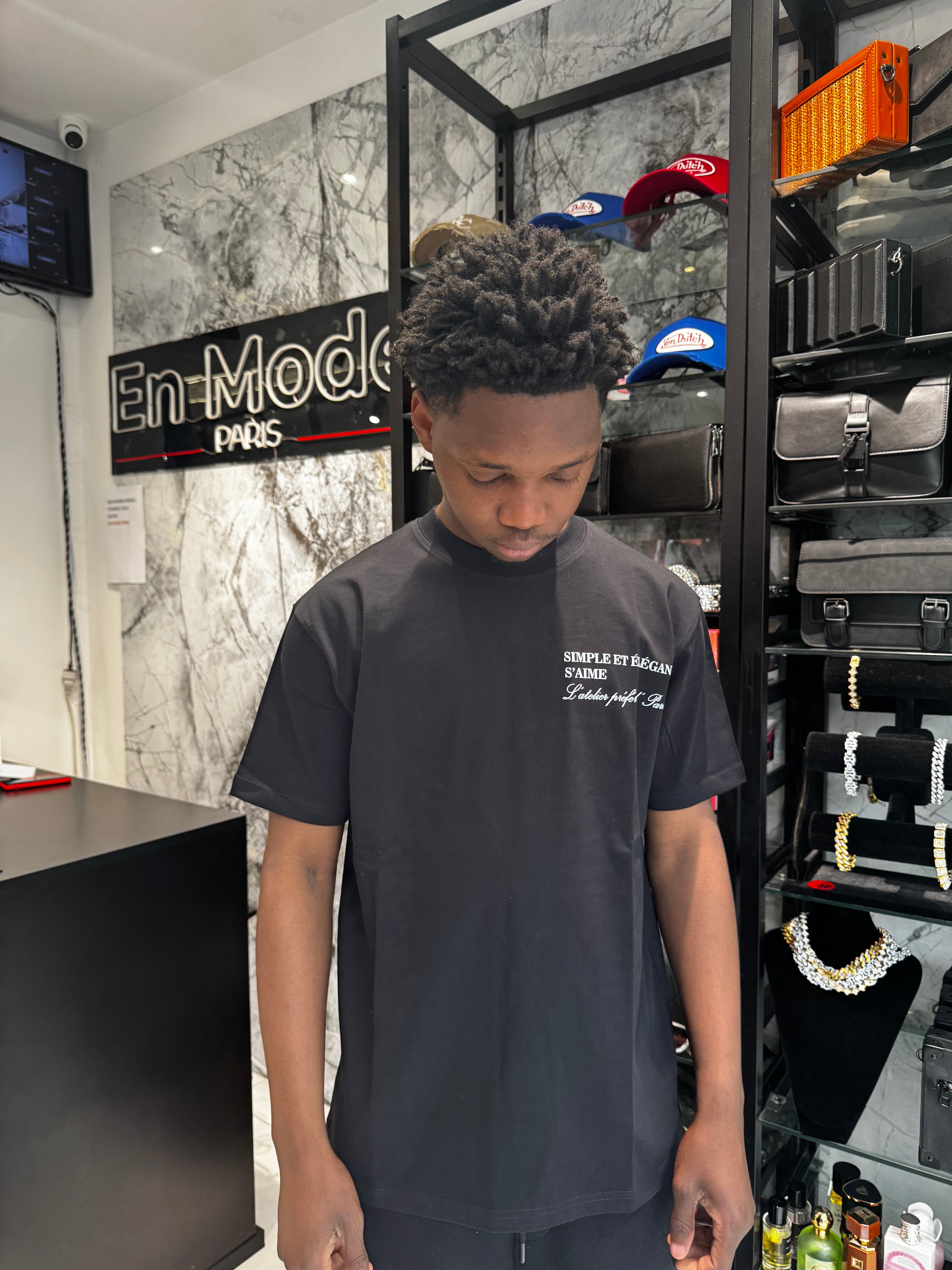 T-shirt Élégant Noir