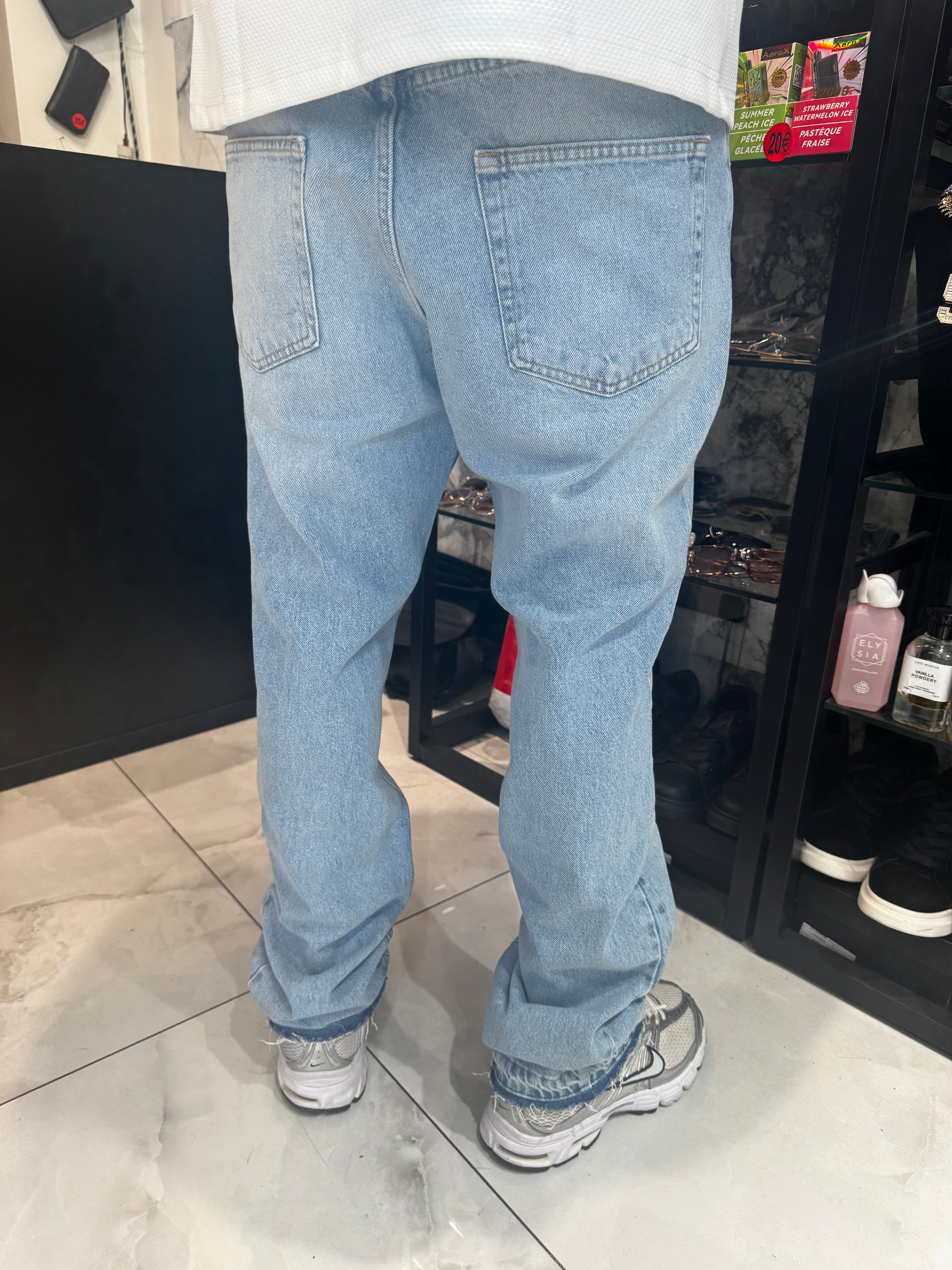 Jean Flare Bleu simple