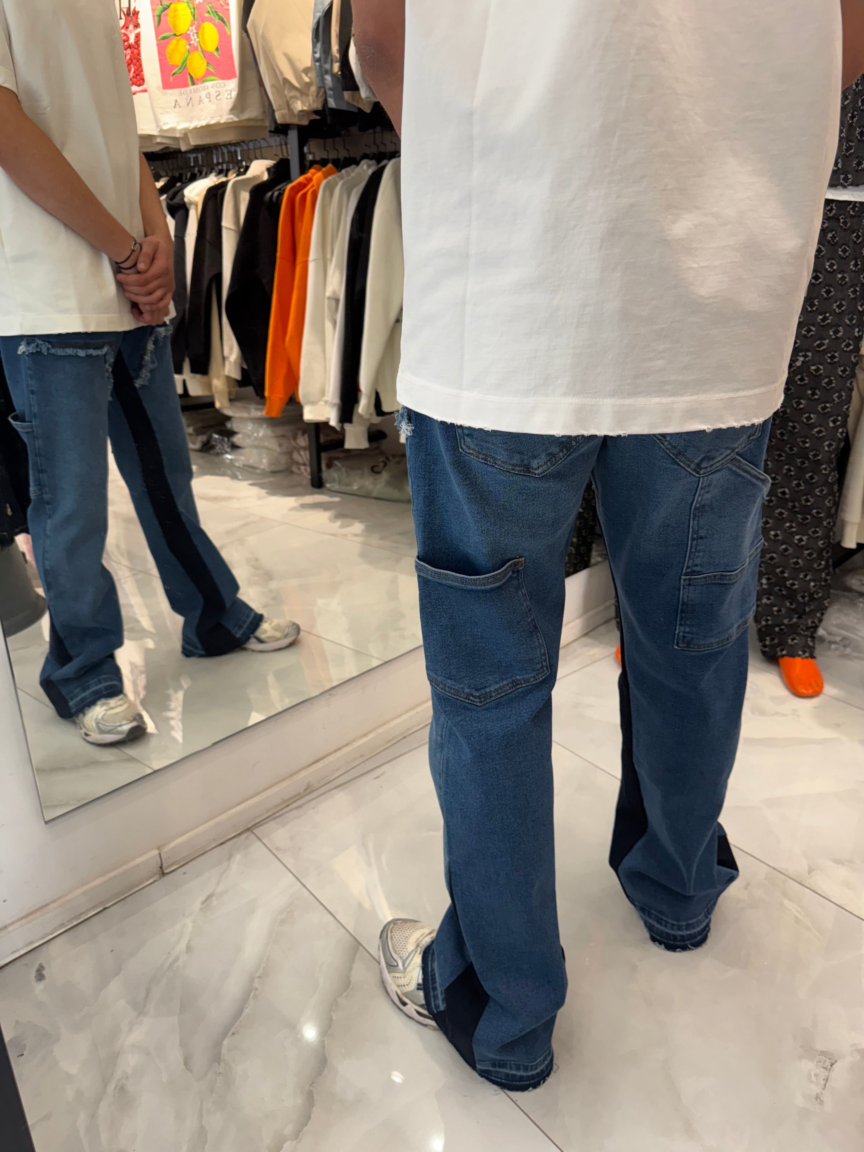 Jean flaire Bleu Foncé