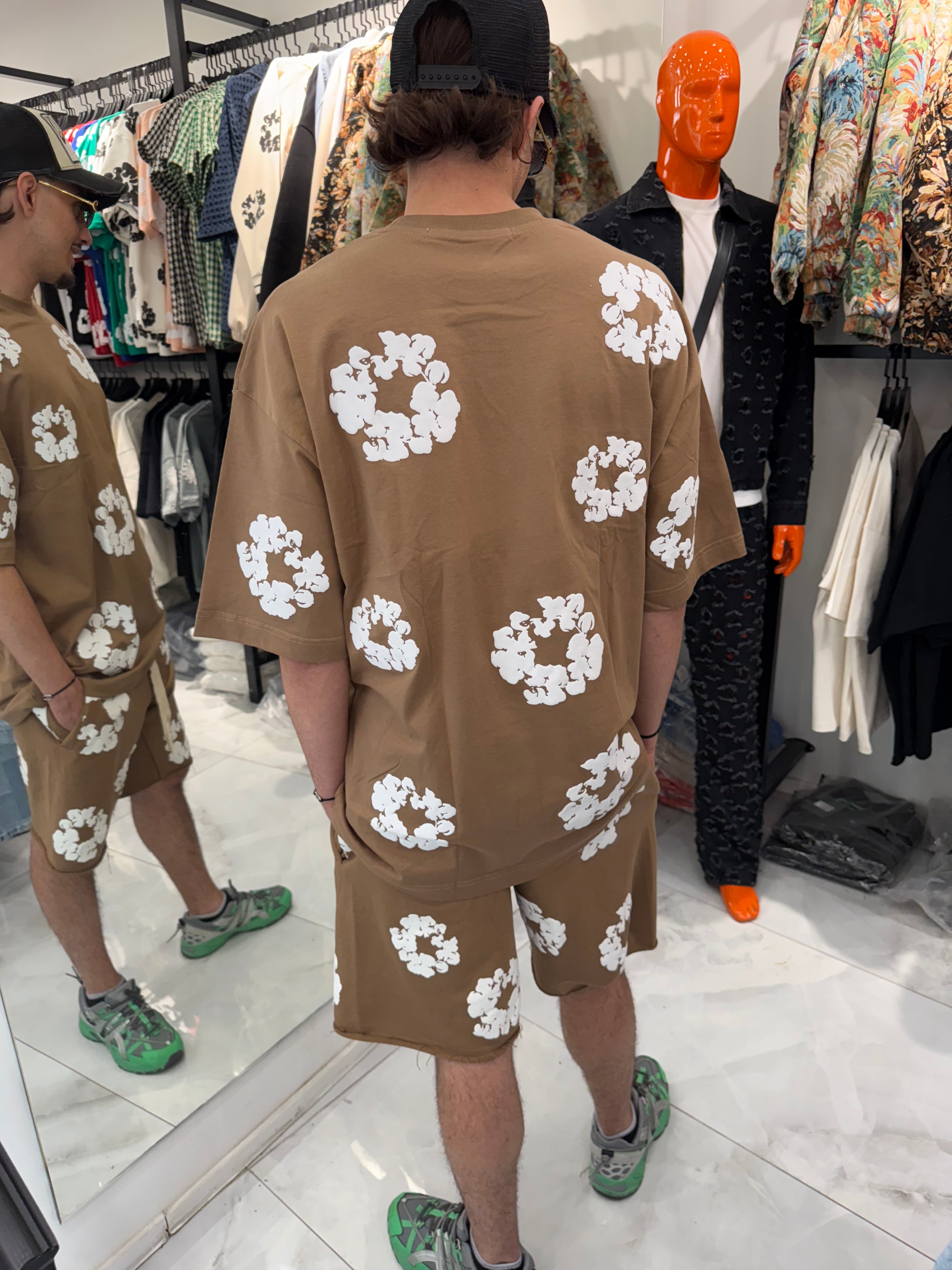 Ensemble Taupe Flower