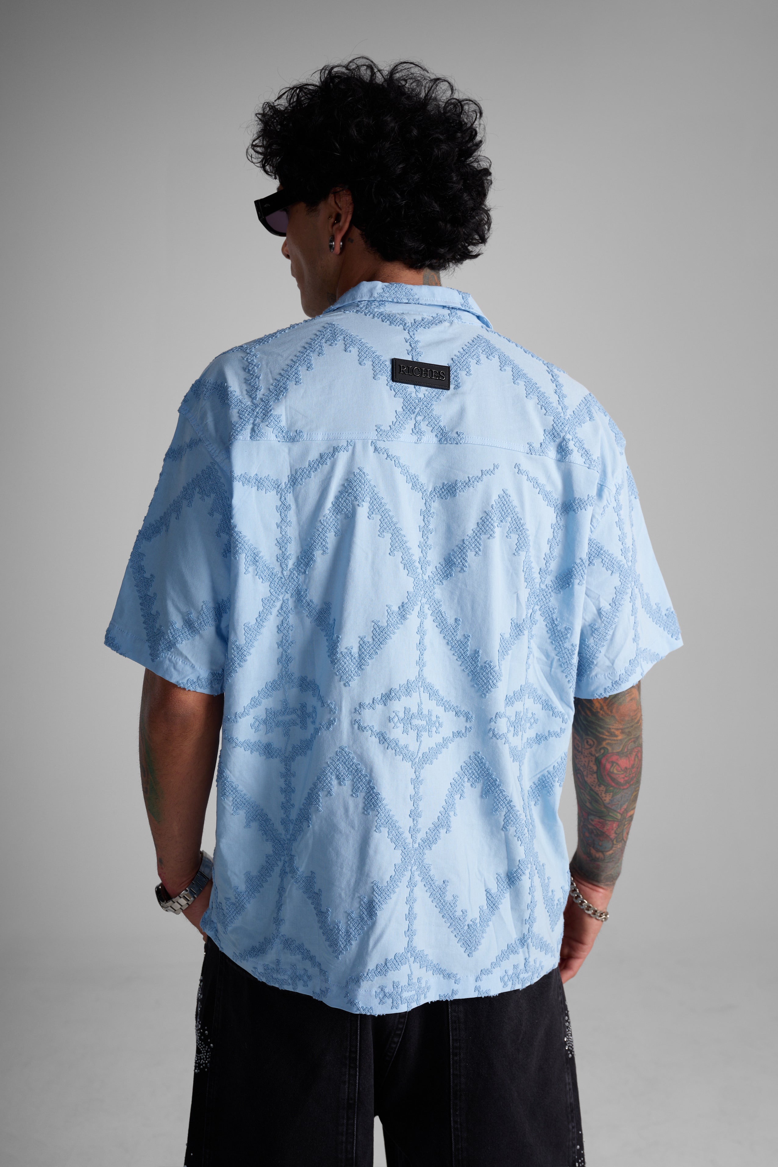 Chemise d’été bleu