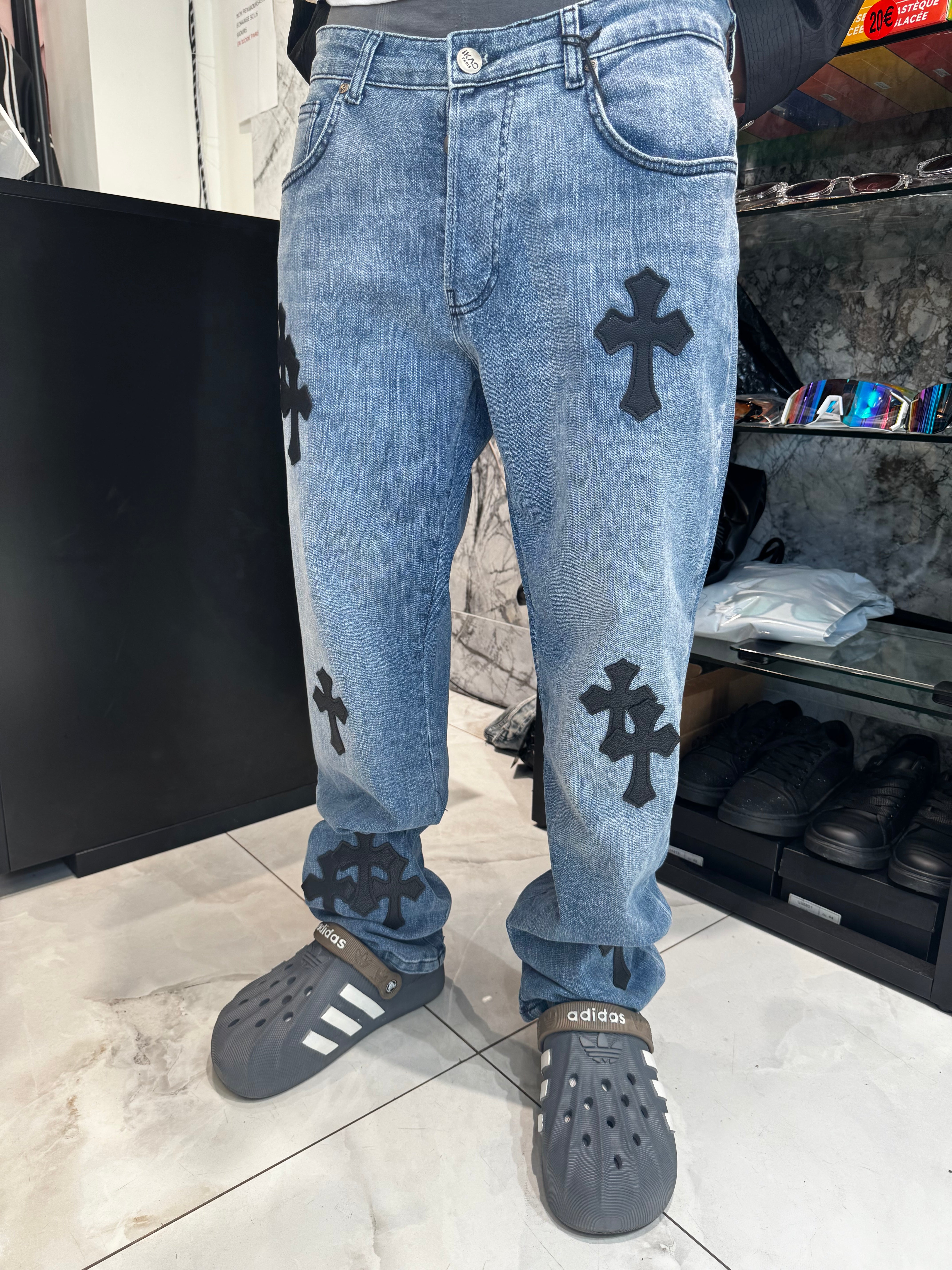 Jean Chrome Bleu
