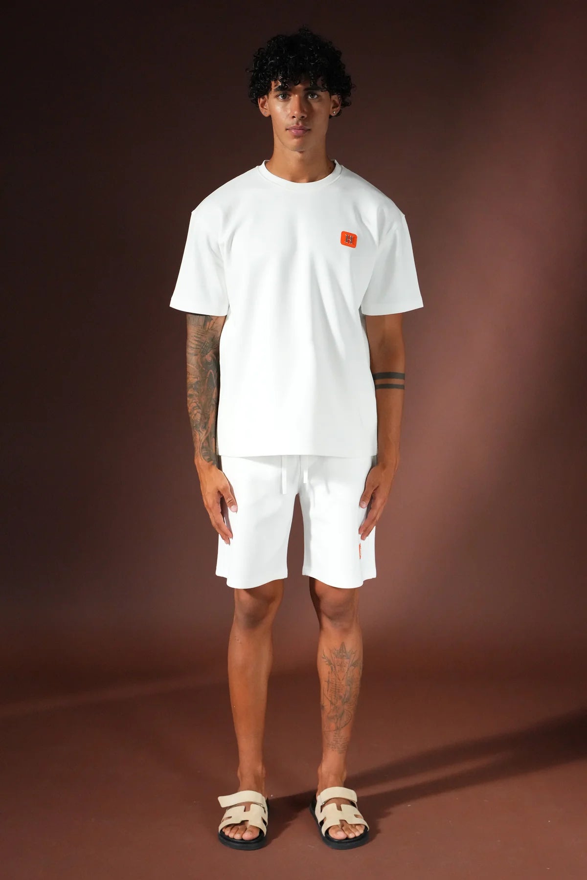 Ensemble Short H Blanc