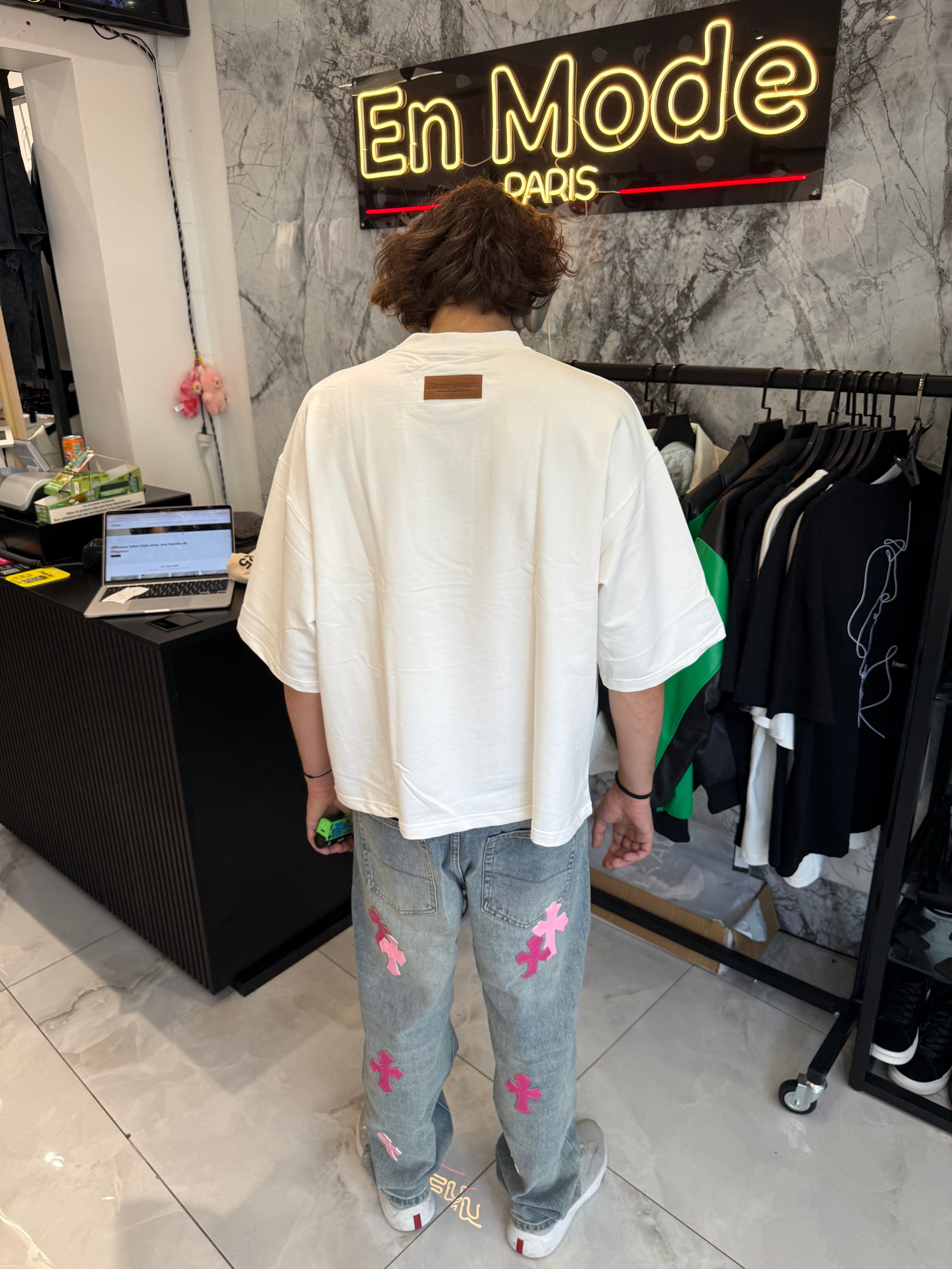 Outfit Jean Chrome + T shirt