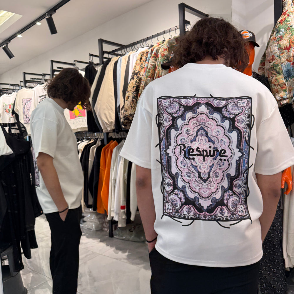 T shirt Mosaic Blanc