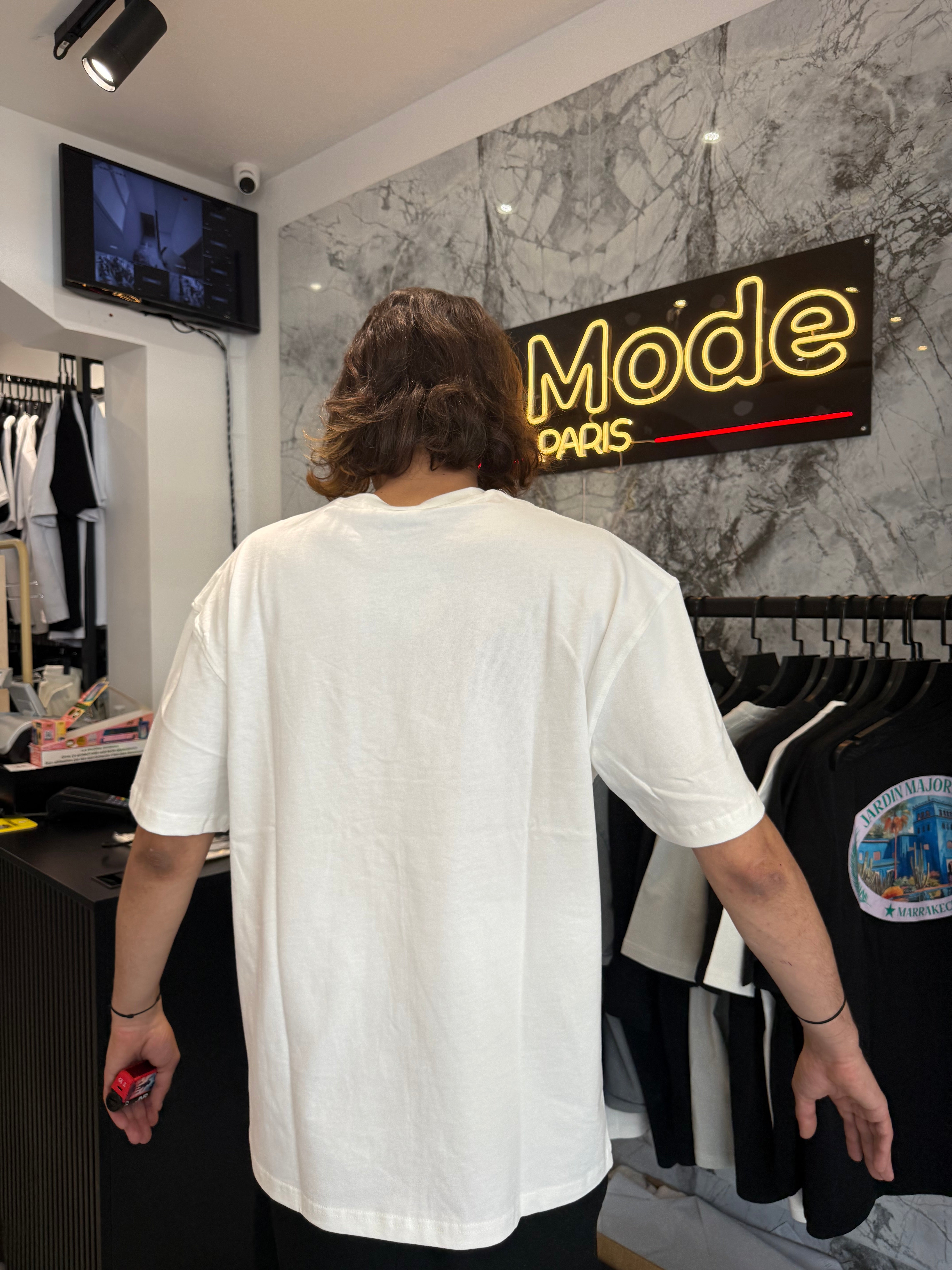 T shirt délavé blanc