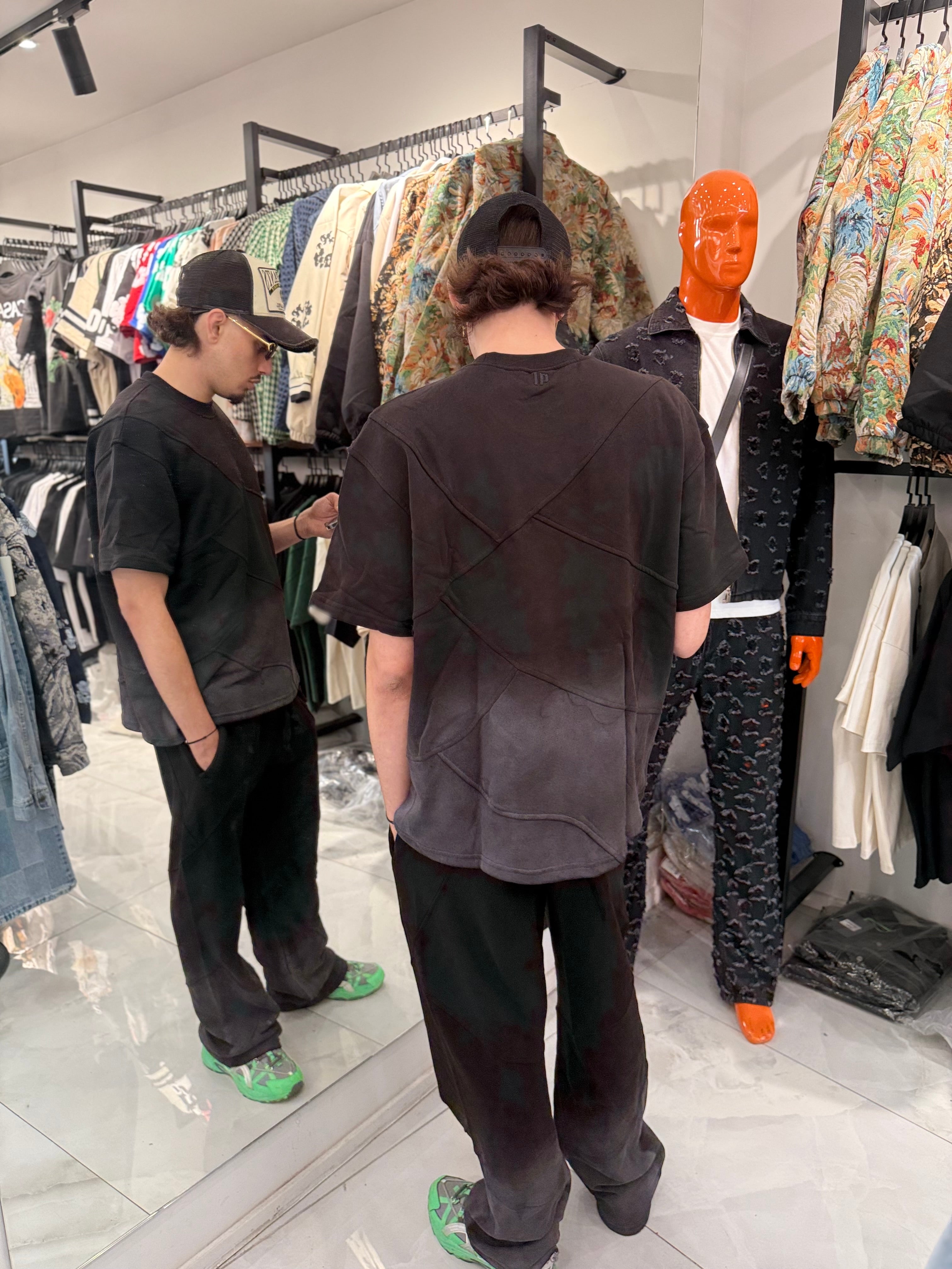 Ensemble Délavé Over Noir