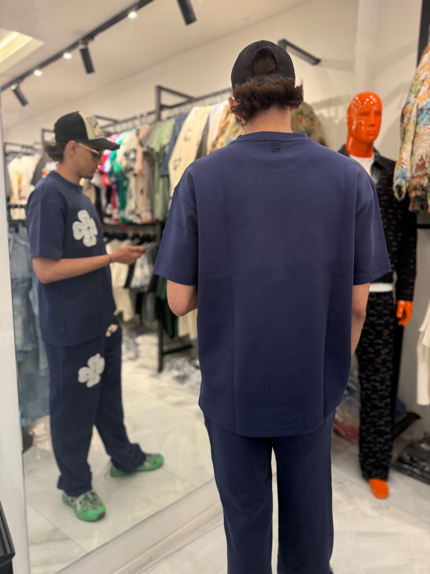 Ensemble Chill Flower Bleu