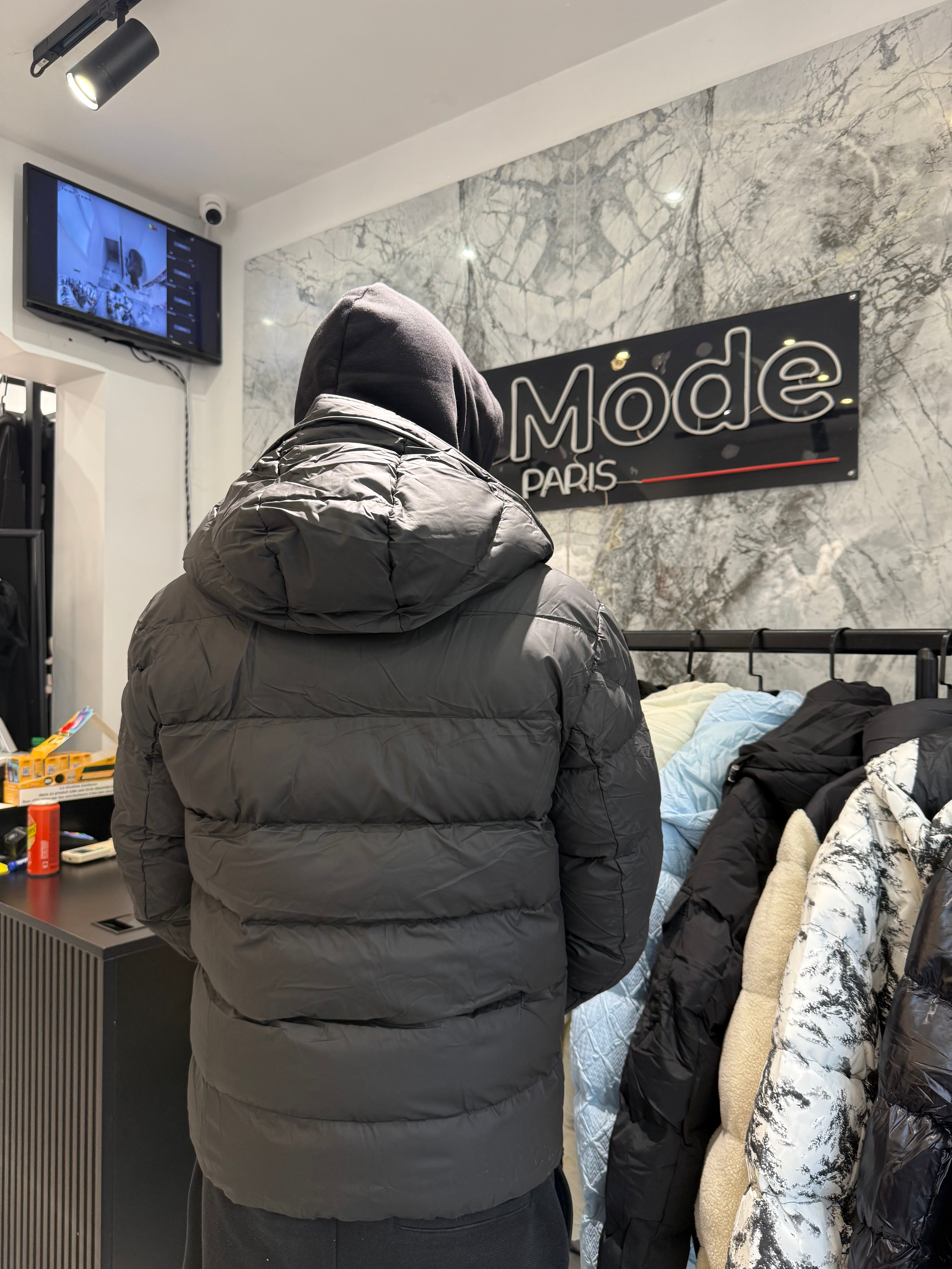 Doudoune Noir Classique