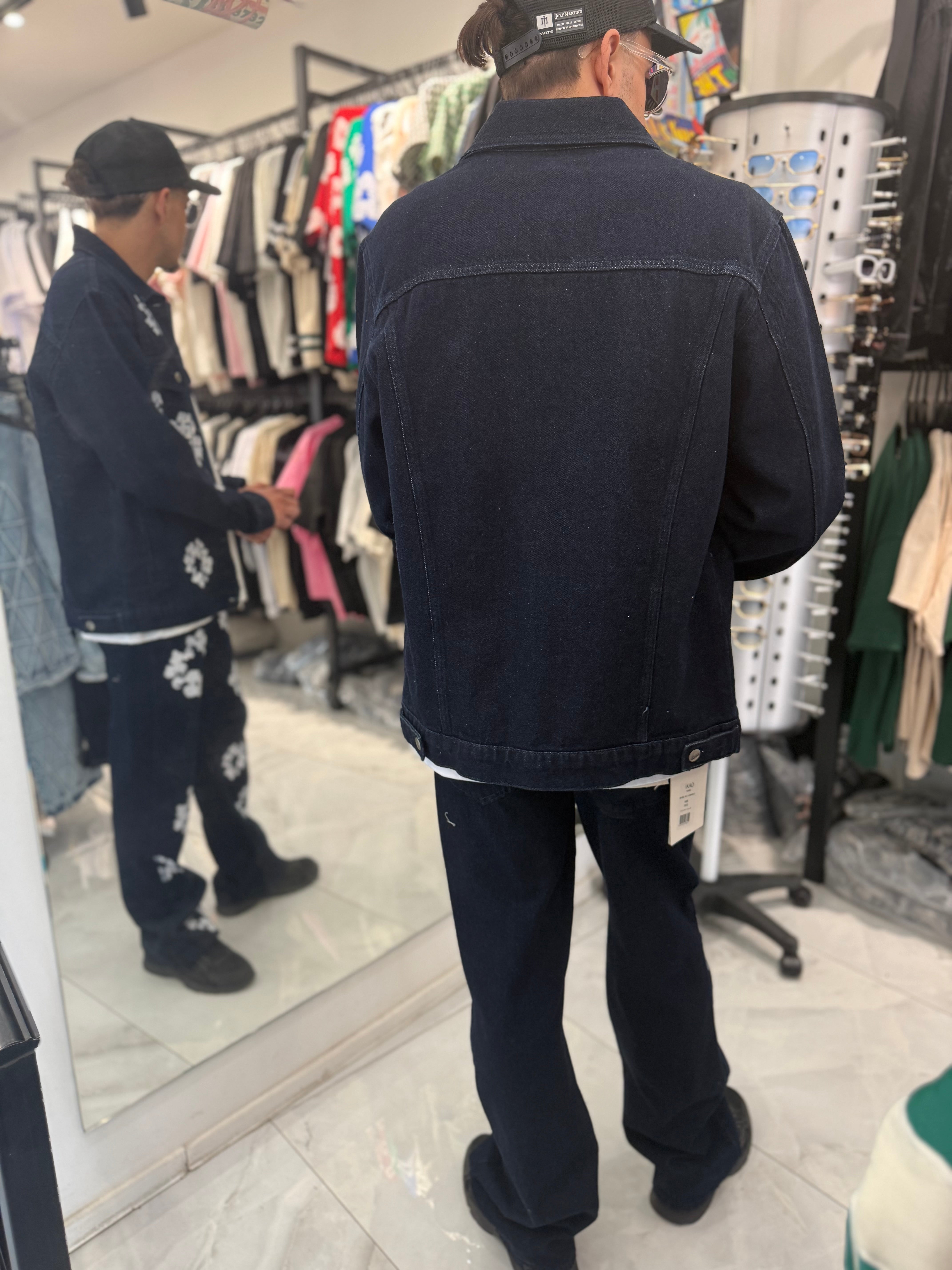 Ensemble jean Flower Bleu