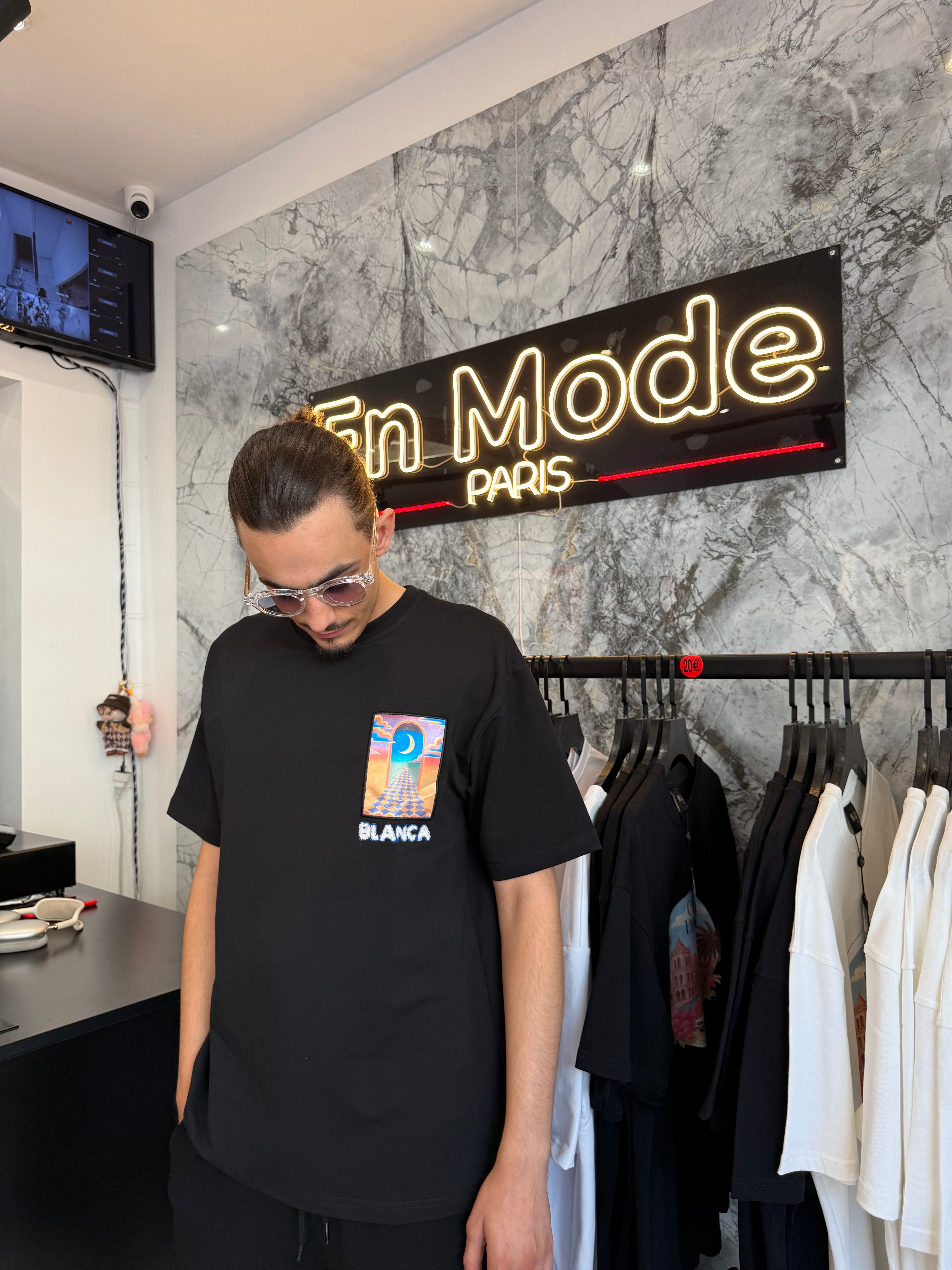 T shirt Casa 2.0 Black Lune