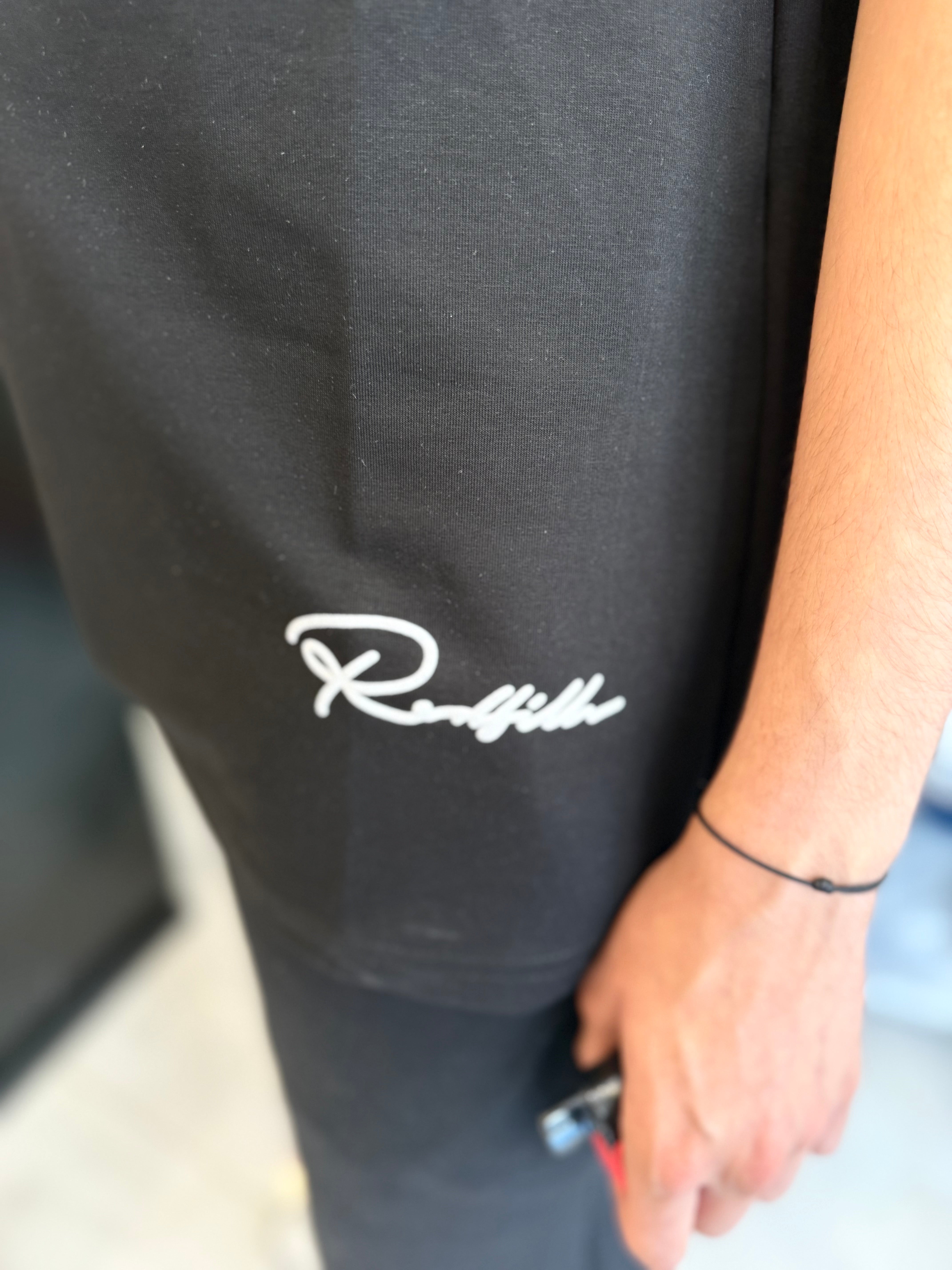 T shirt Red Fils Noir