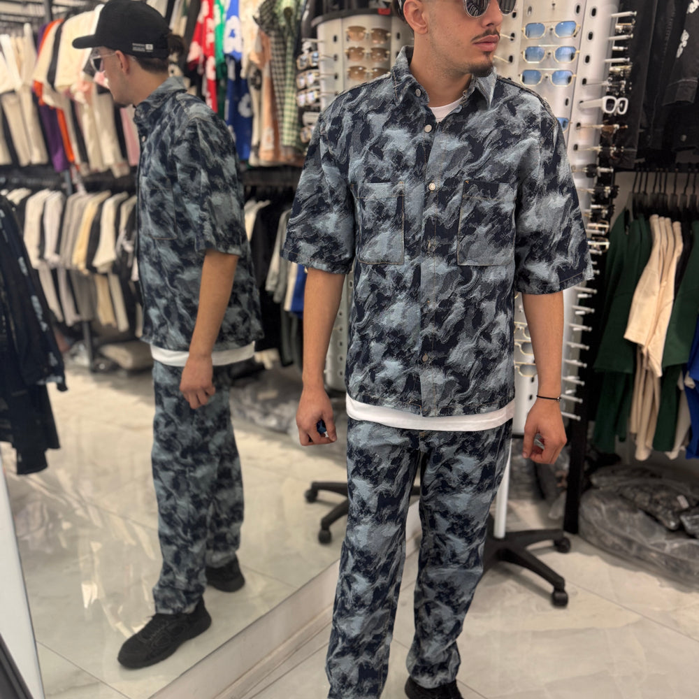 Ensemble Chiné Été Bleu