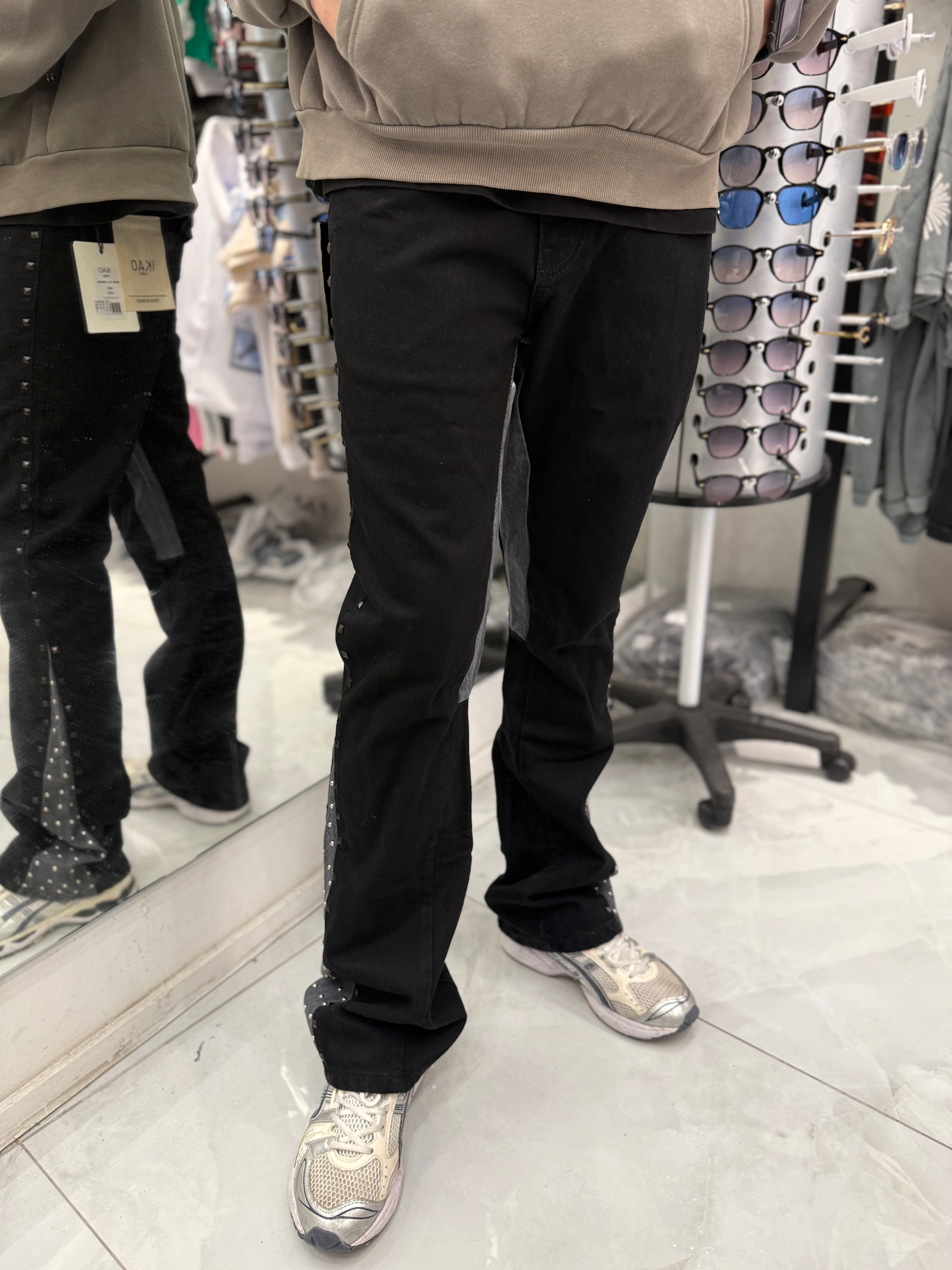 Jean Stars Black Grey