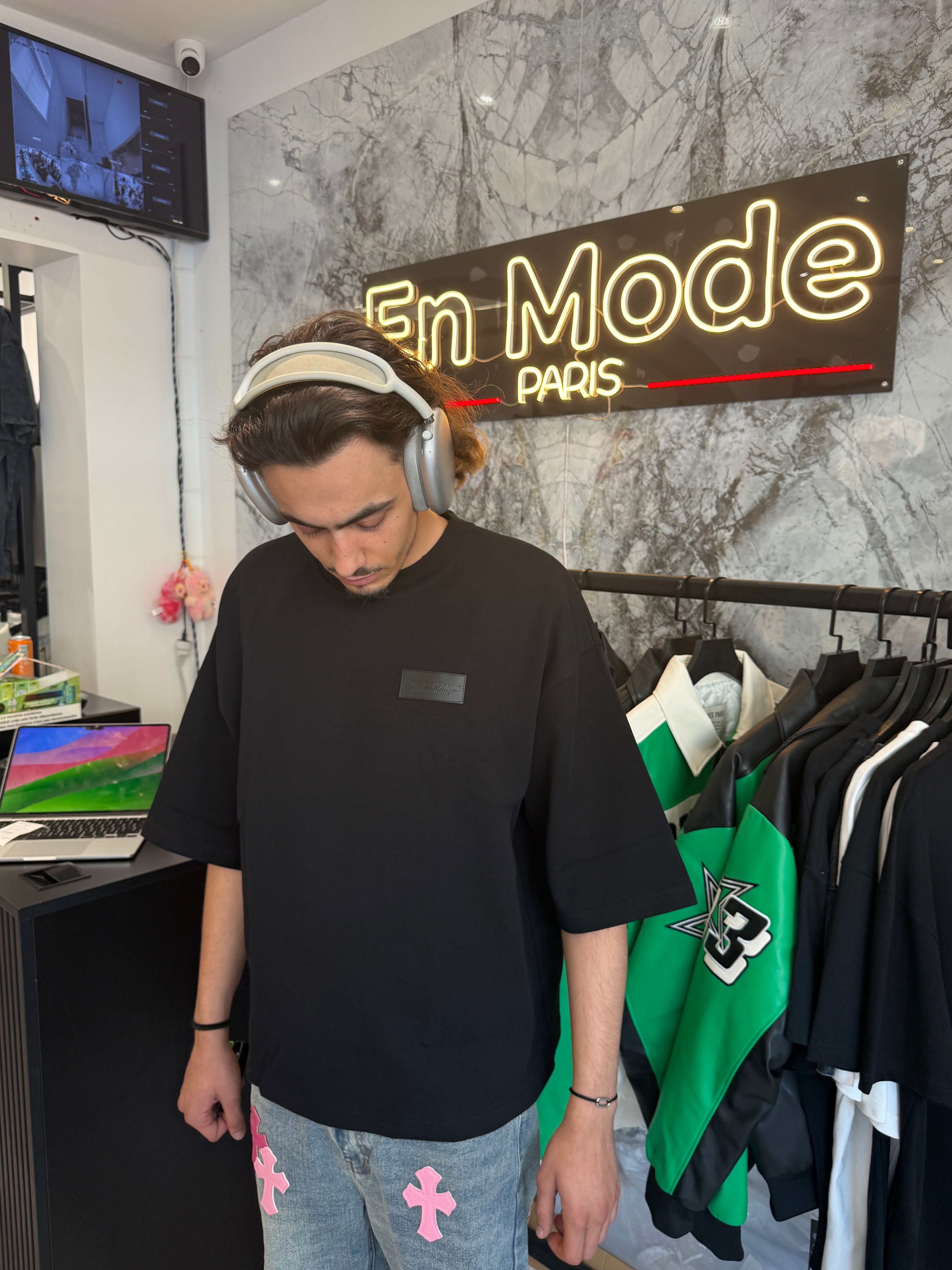 T shirt Riches Paris Clean Noir