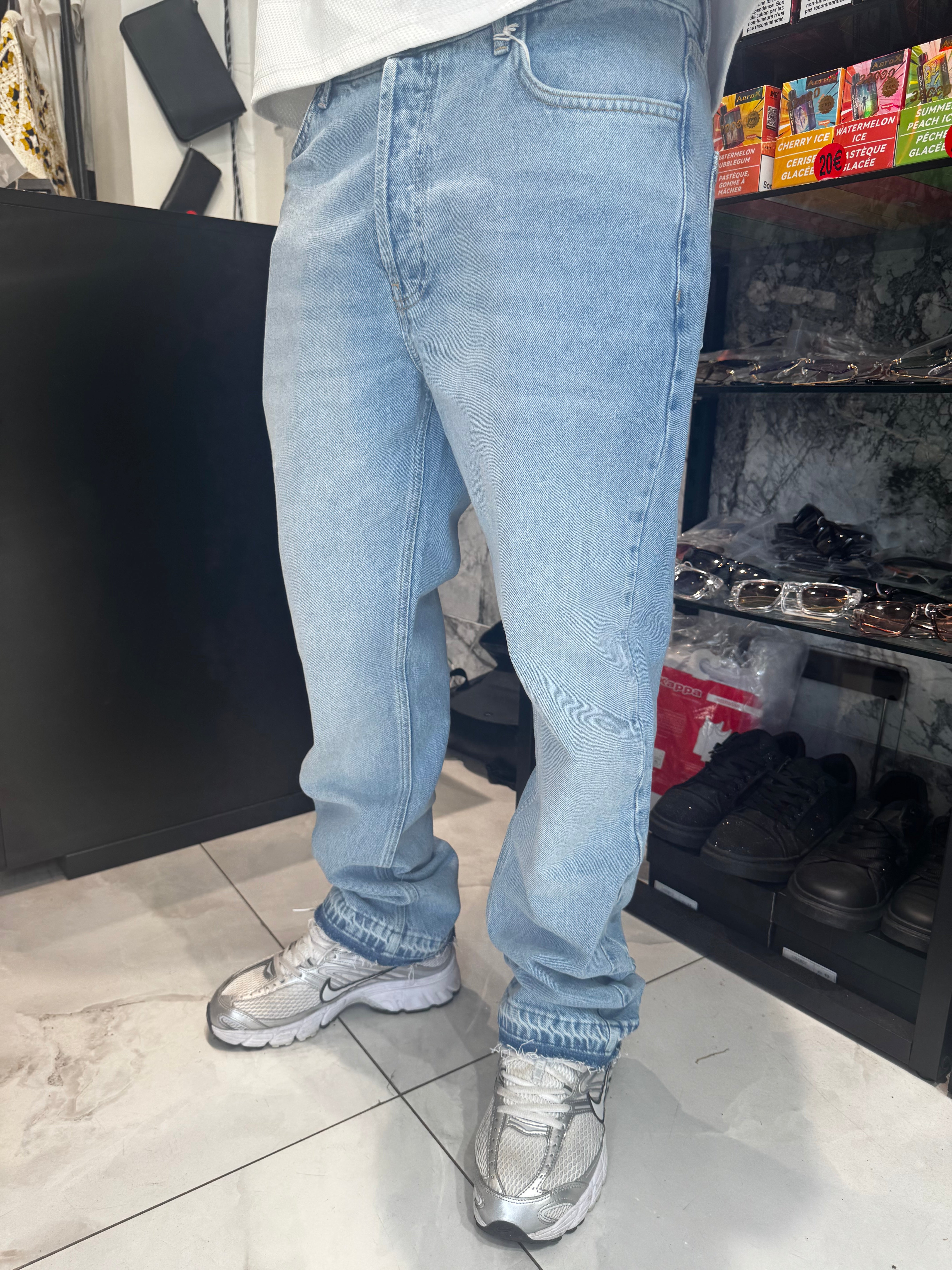 Jean Flare Bleu simple