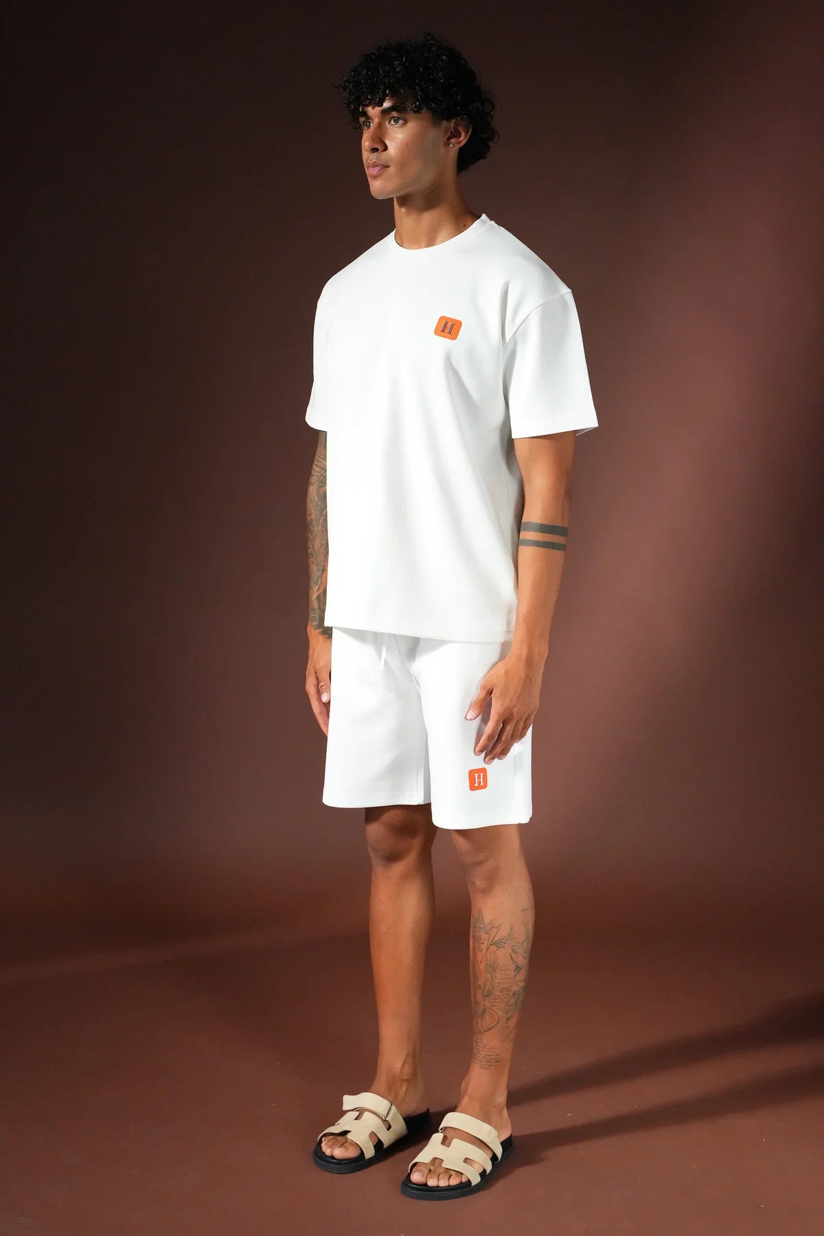 Ensemble Short H Blanc