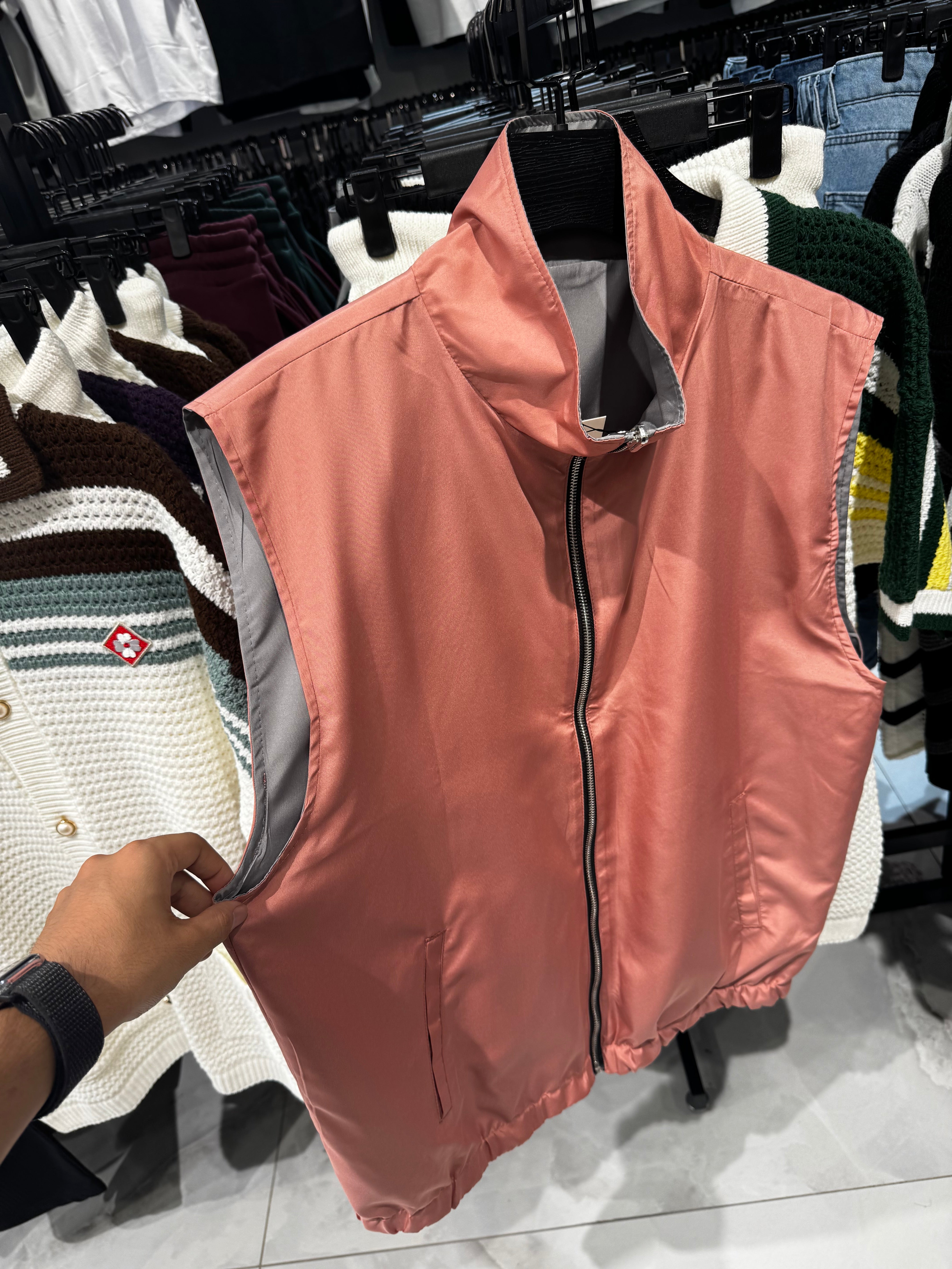 Veste réversible Rose