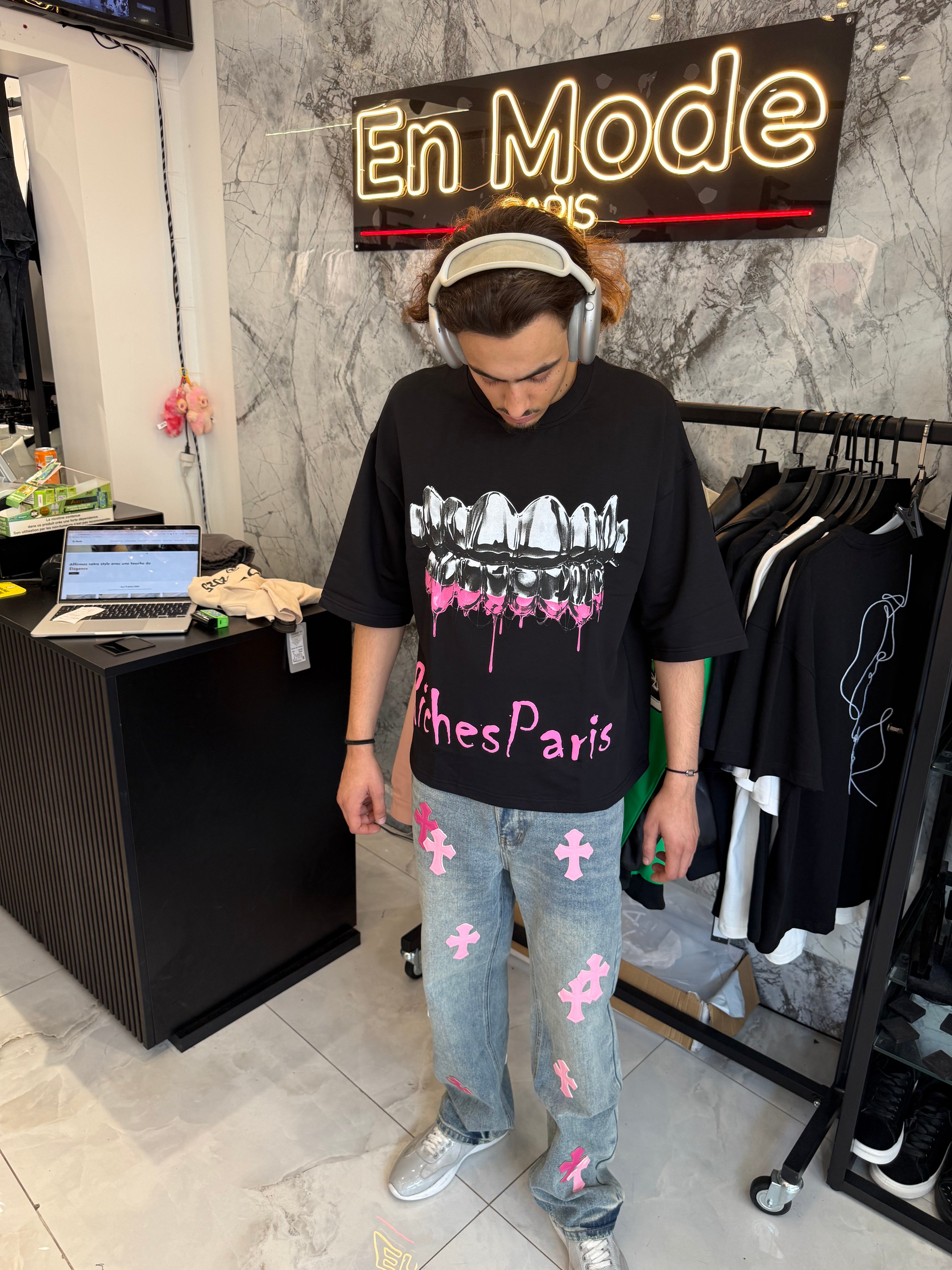 Outfit Jean Chrome + T shirt