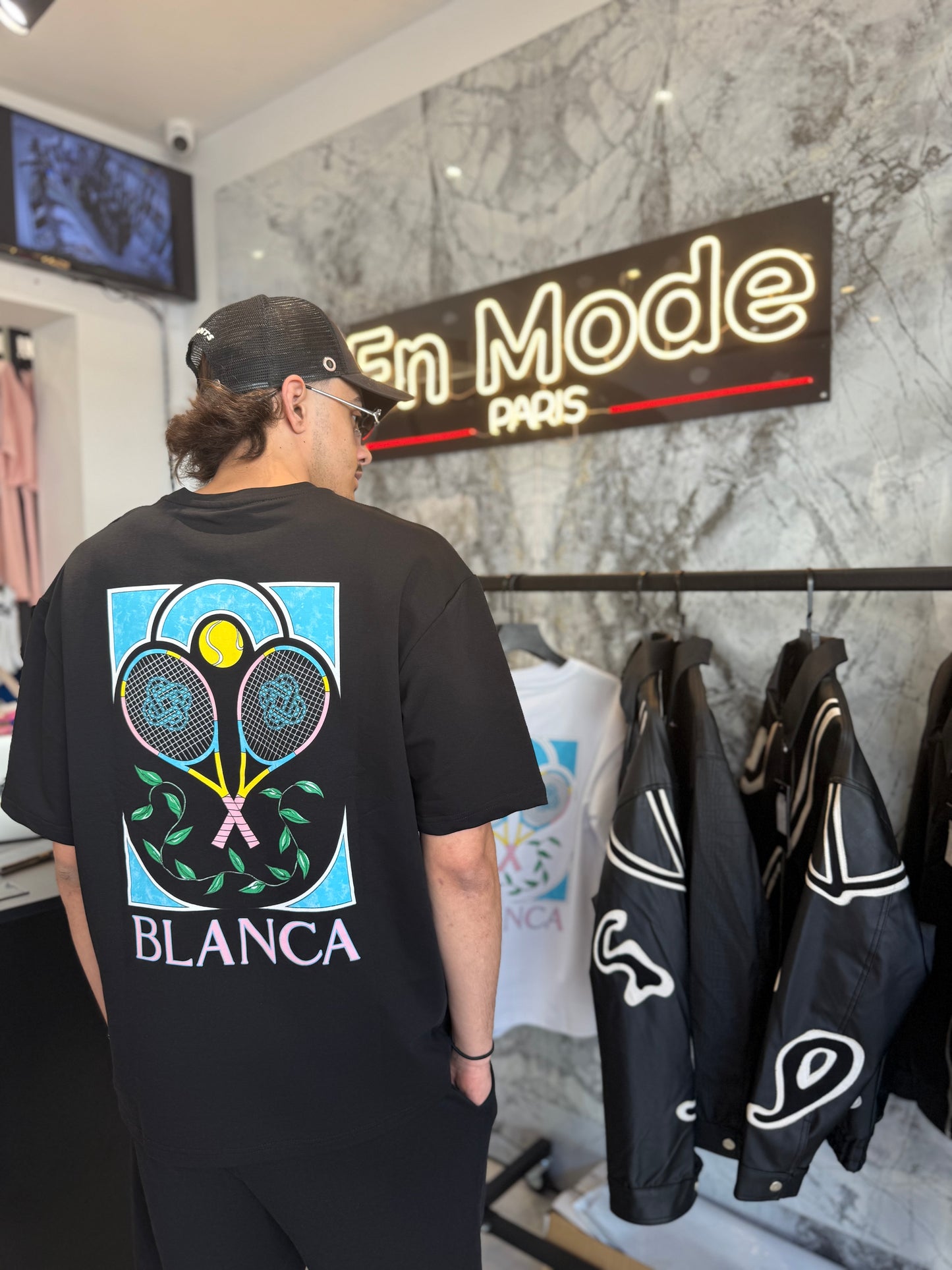 T shirt Tennis Black
