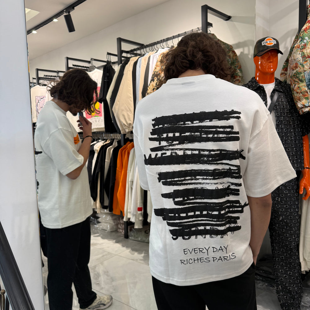 T shirt Riches Patch Blanc