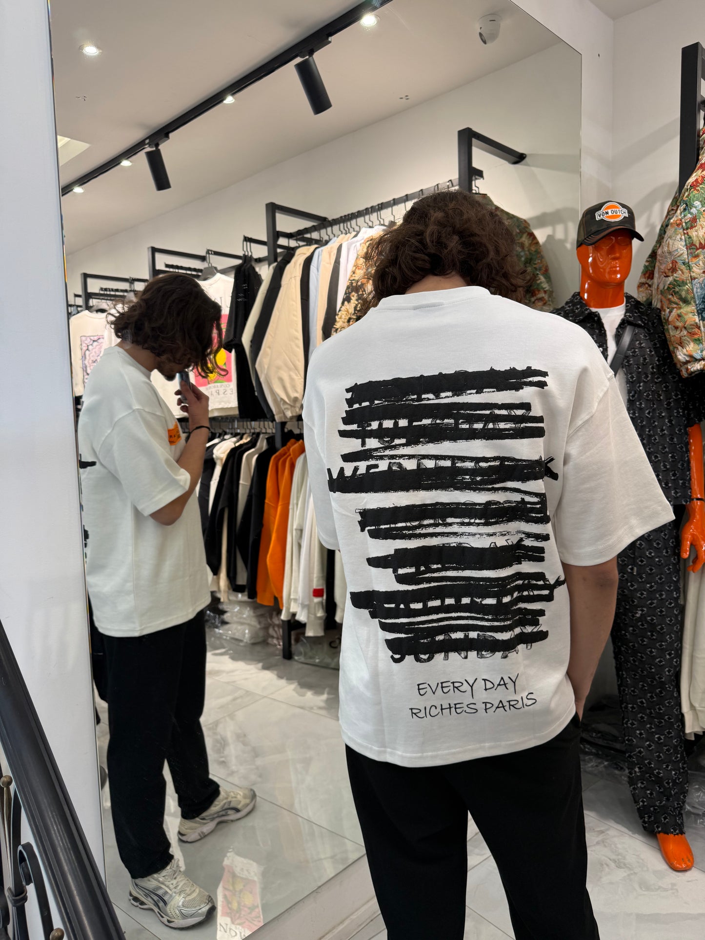 T shirt Riches Patch Blanc